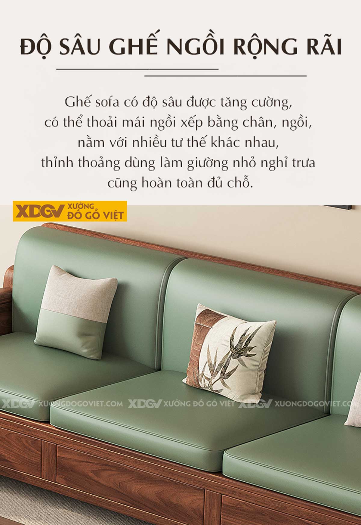 Bàn Ghế Sofa Óc Chó Thịt Bọc Nệm Cánh Chạm Khắc Dáng Núi