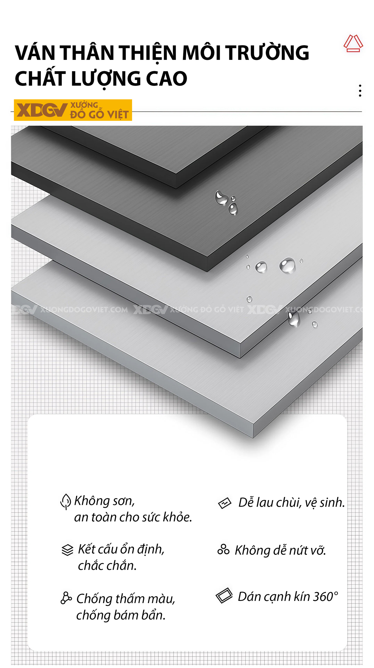 Bàn Làm Việc MDF Mặt Đá Hiện Đại Kèm Tủ Lưu Trữ Đa Năng