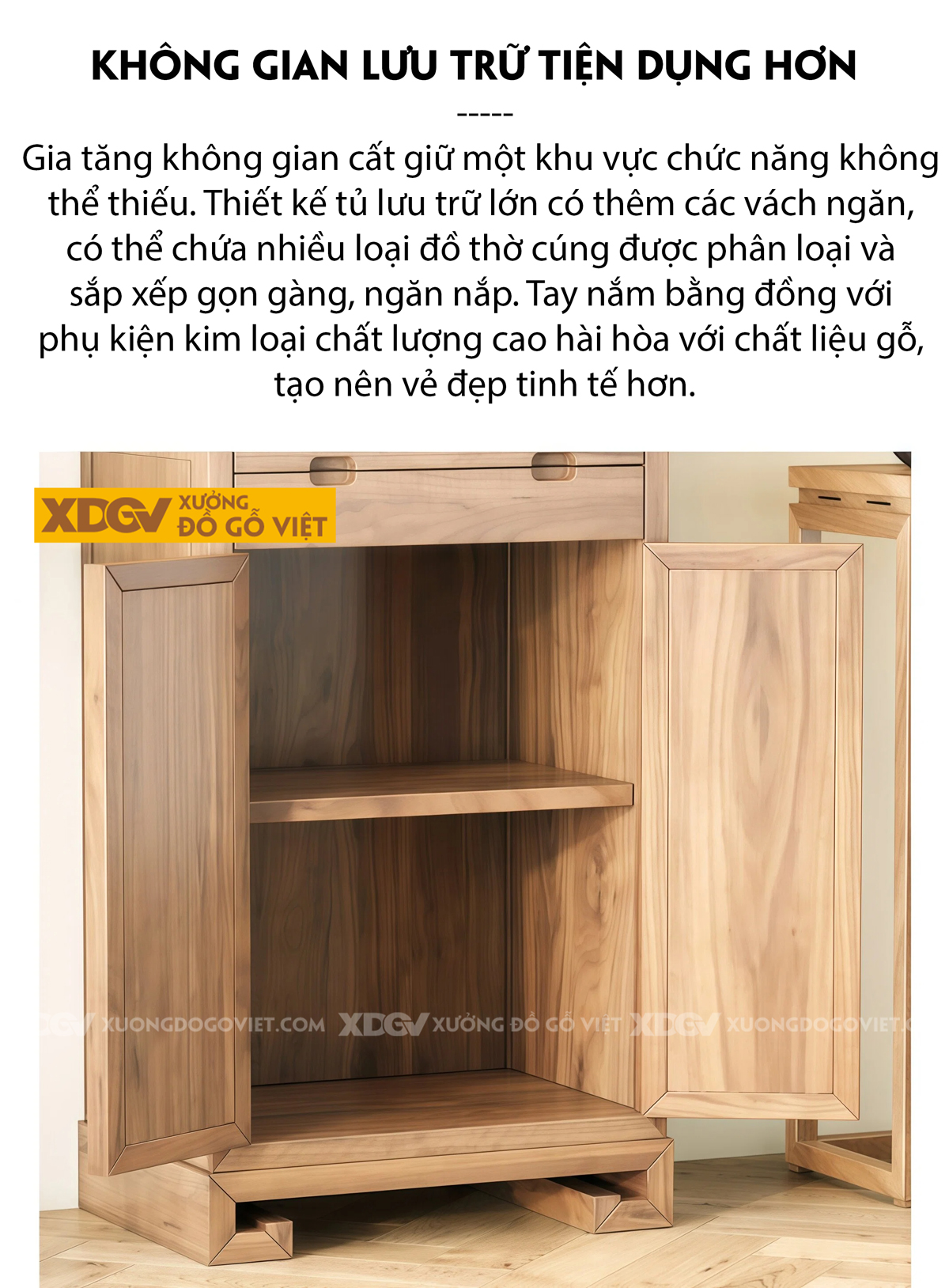 Bàn Sofa Phòng Khách Gỗ Óc Chó 2 Tầng Ngăn Kéo Lưu Trữ Lớn
