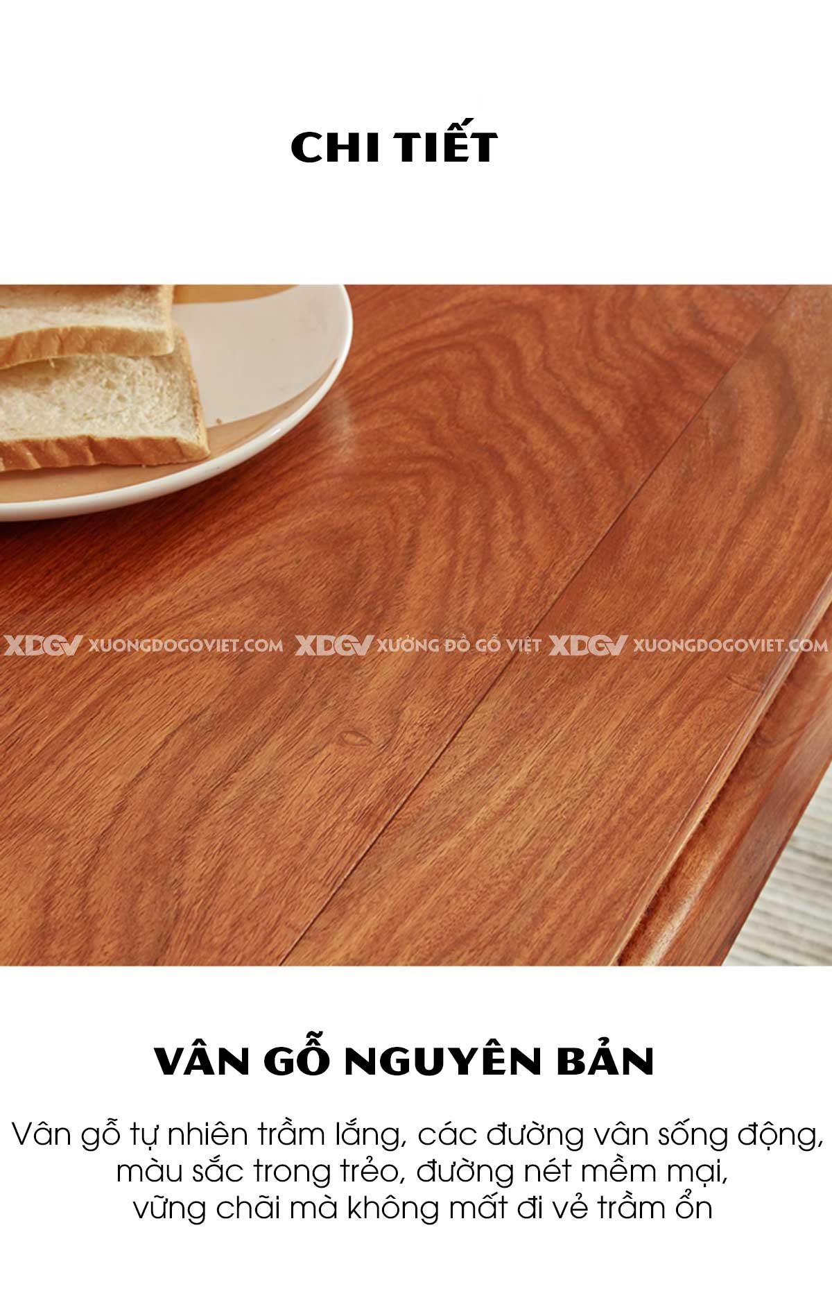 Bộ Bàn Ăn 6 Ghế Gỗ Gõ Đỏ Á Đông Tối Giản Chân Móng Ngựa