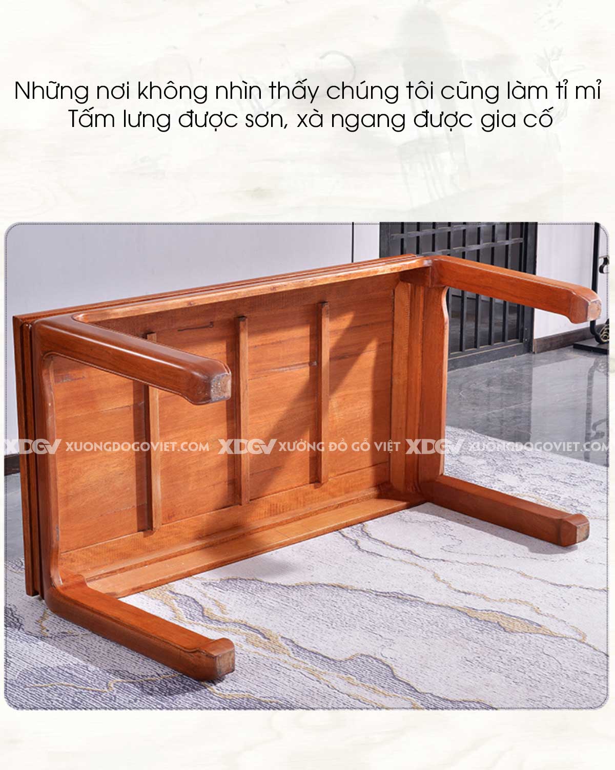 Bộ Bàn Ăn 6 Ghế Gỗ Gõ Đỏ Nguyên Khối Chạm Khắc Cổ Điển