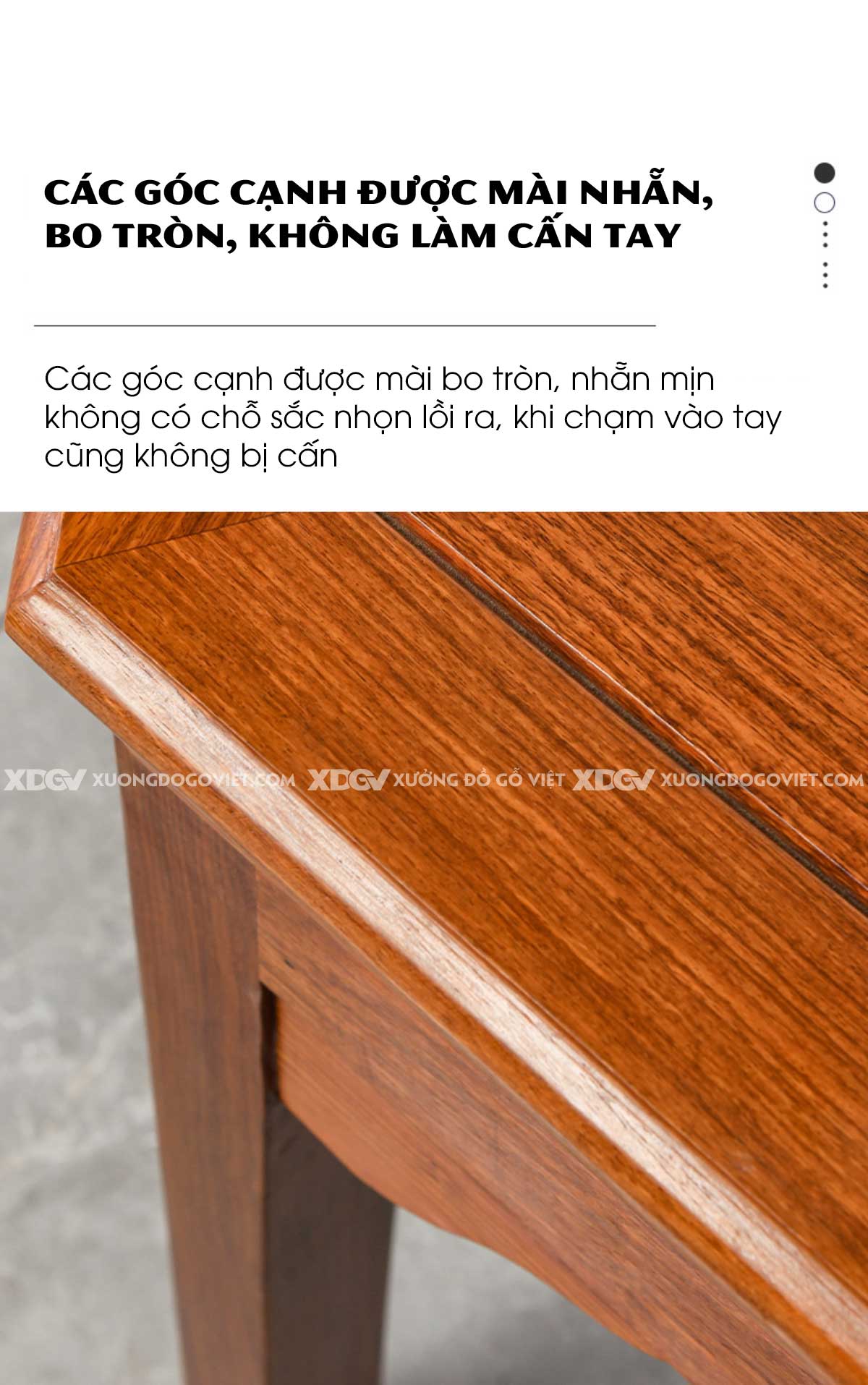 Bộ Bàn Ăn Gỗ Gõ Đỏ 6 Ghế Bàn Tròn Đa Năng Tích Hợp Mâm Xoay