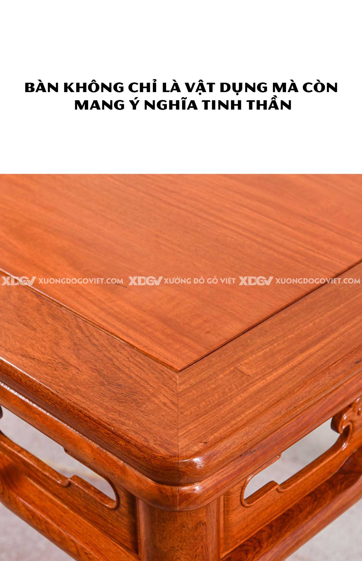 Bộ Bàn Ăn Gỗ Gõ Đỏ 6 Ghế Quan Mạo Dạ Bàn Họa Tiết Linh Chi