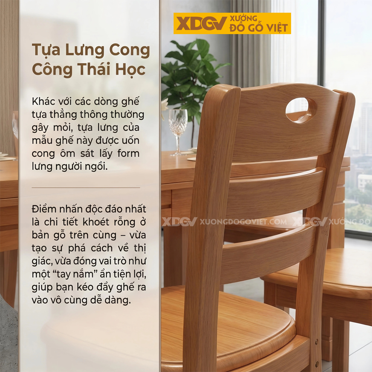 Bộ Bàn Ăn Gỗ Gõ Đỏ 6 Ghế Thiết Kế Chân Trụ To Vững Chắc