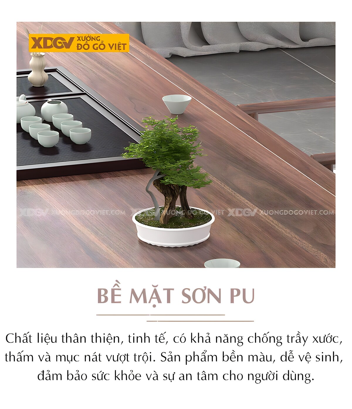 Bộ Bàn Ăn Gỗ Óc Chó 6 Ghế Tân Cổ Điển Á Đông Chân Khung Vòm