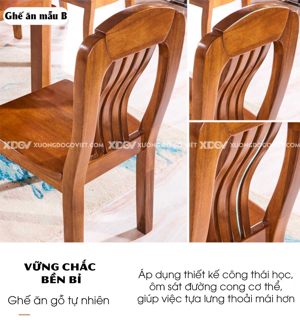 Bộ Bàn Ăn Tròn Gỗ Gõ Đỏ Á Đông Chân Trụ Tựa Ghế Quạt