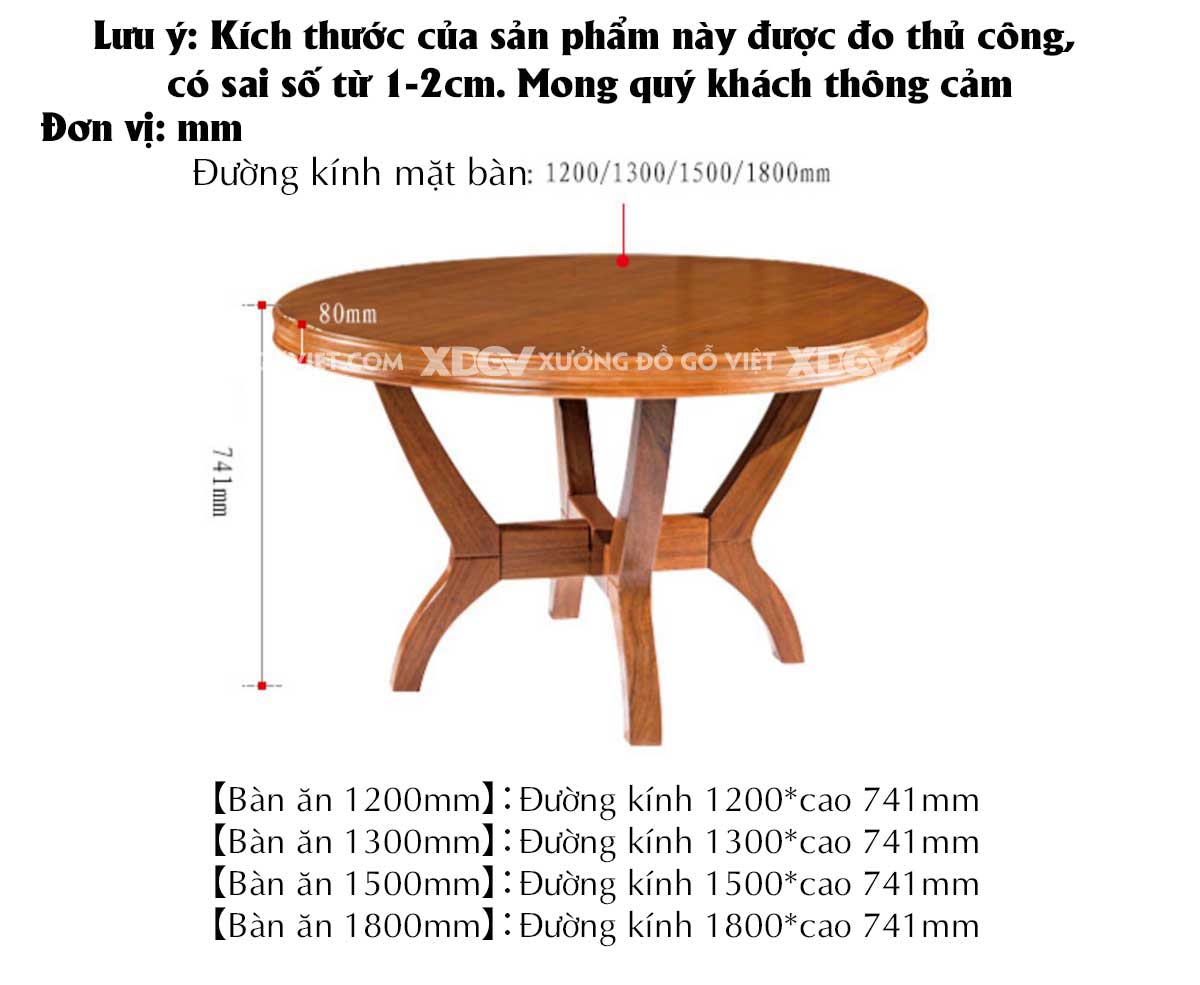 Bộ Bàn Ăn Tròn Gỗ Gõ Đỏ Á Đông Chân Trụ Tựa Ghế Quạt