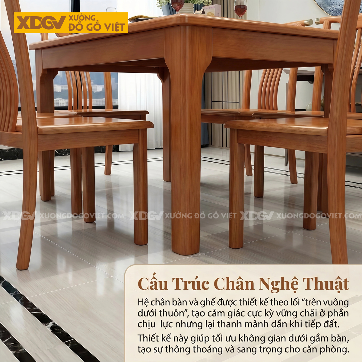 Bộ Bàn Ghế Ăn Gỗ Gõ Đỏ Phong Cách Truyền Thống Á Đông