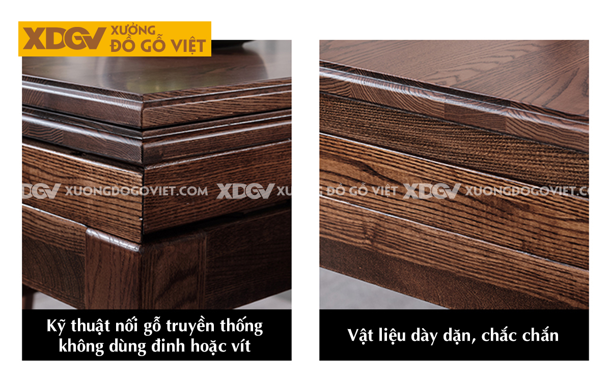 Bộ Bàn Ghế Ăn Gỗ Sồi Hiện Đại Đa Năng Mở Rộng Diện Tích