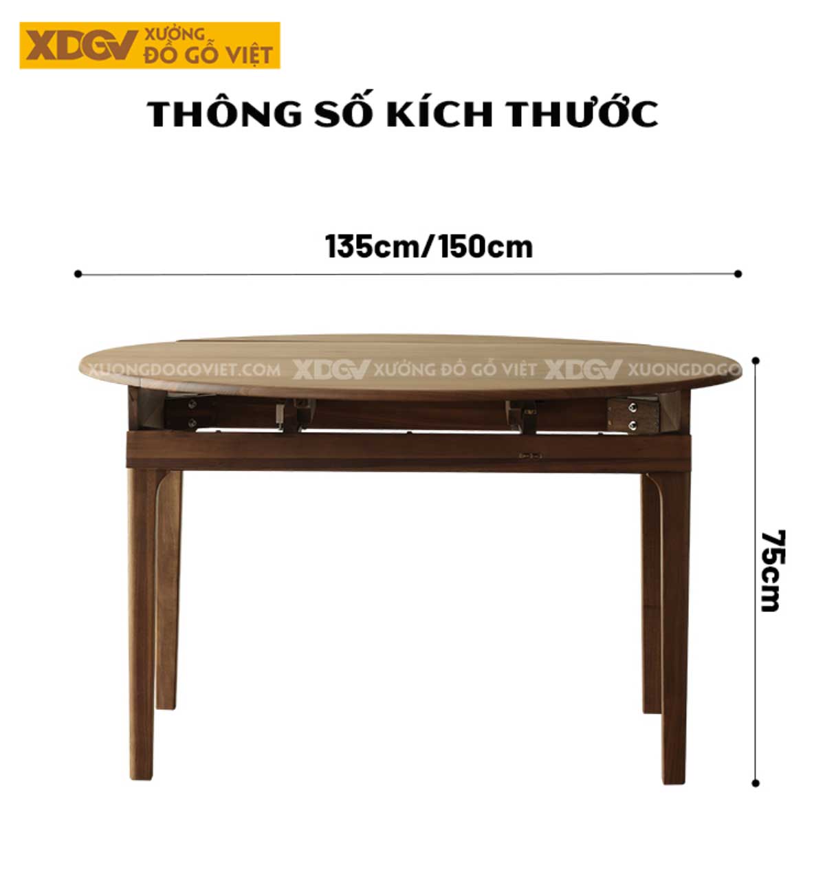 Bộ Bàn Ghế Ăn Gỗ Sồi Mỹ Japandi Gấp Mở Cánh Bướm Linh Hoạt