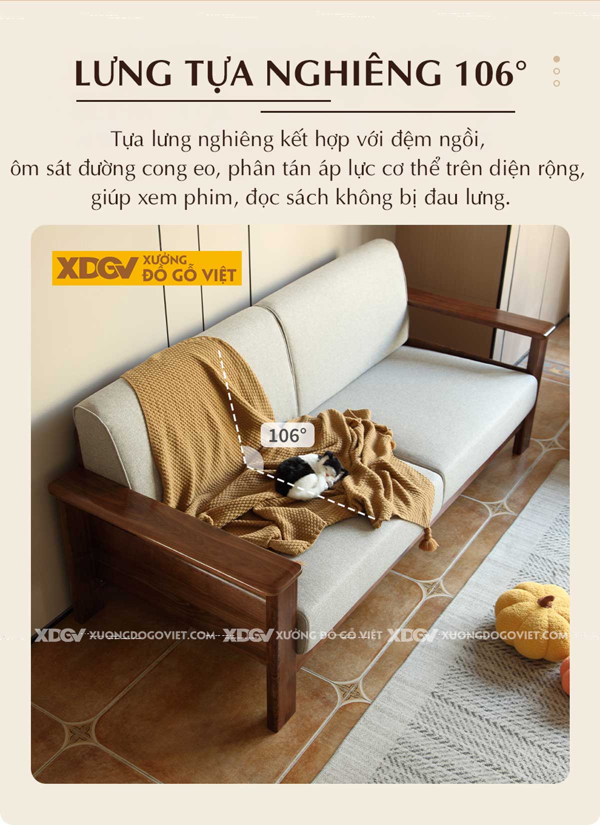 Bộ Bàn Ghế Sofa Óc Chó Hiện Đại Tối Giản Cho Gia Đình
