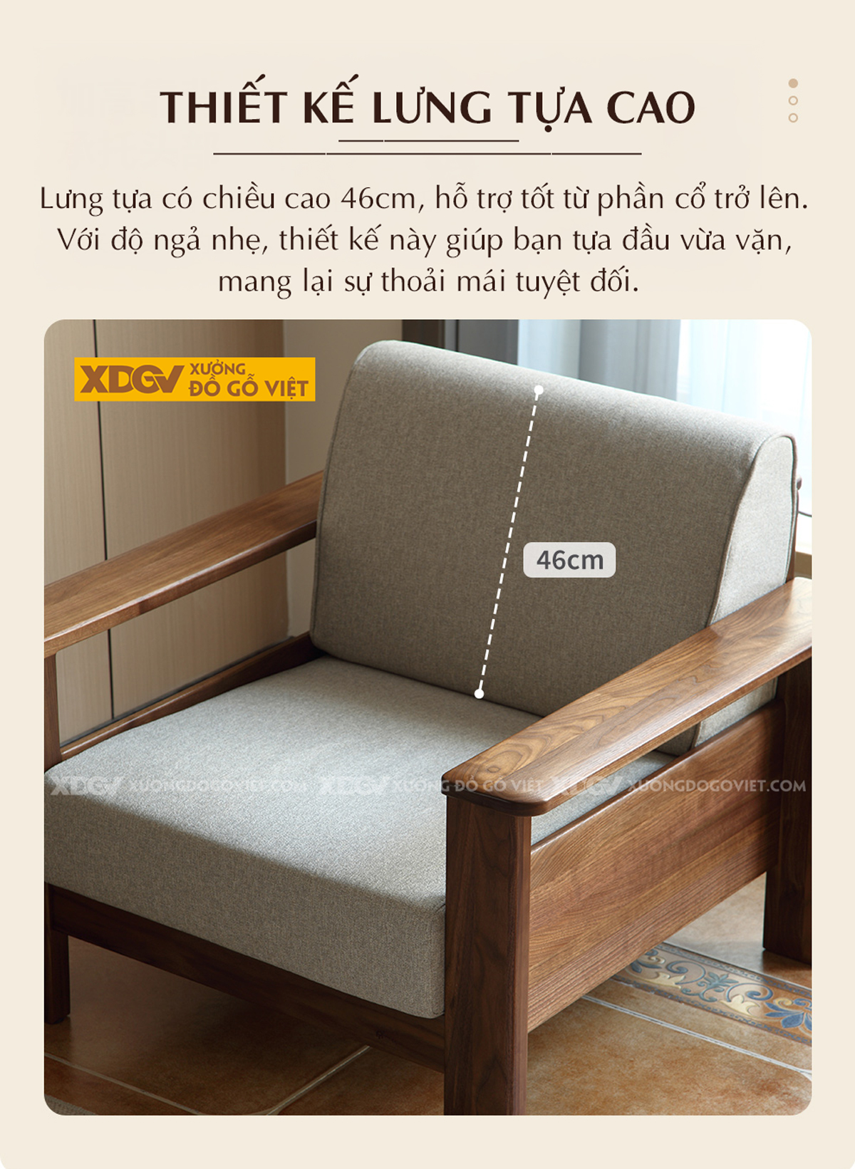Bộ Bàn Ghế Sofa Óc Chó Hiện Đại Tối Giản Cho Gia Đình