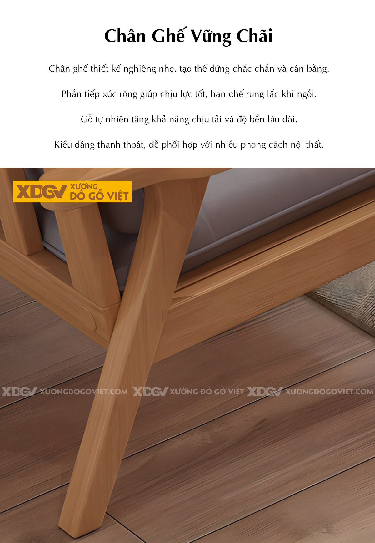 Bộ Bàn Ghế Sofa Phòng Khách Hiện Đại Chân Nghiêng Độc Đáo