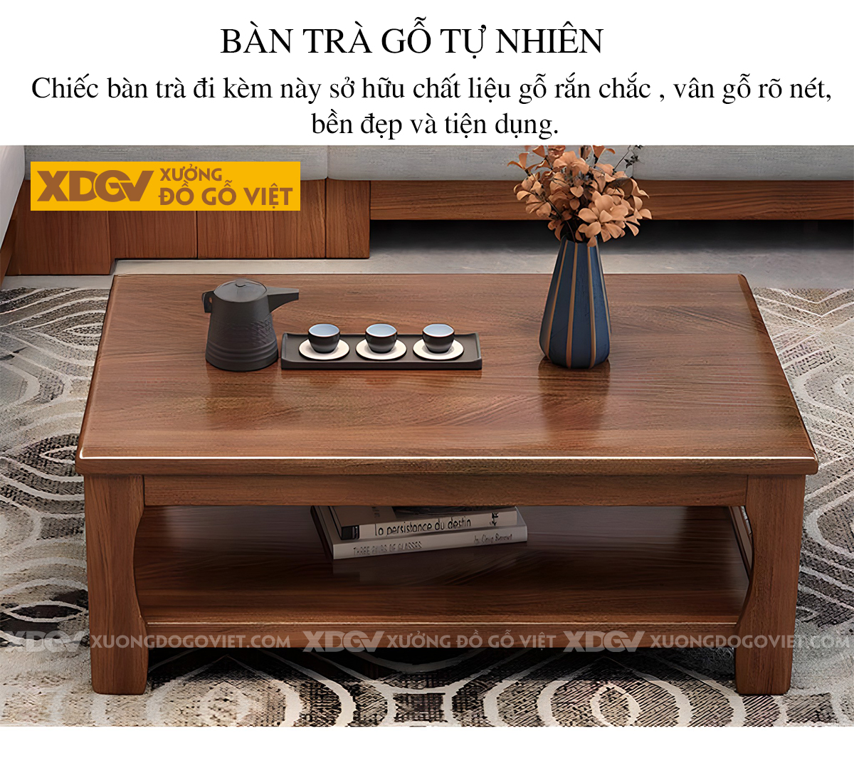 Bộ Sofa Căn Hộ Gỗ Lim Tự Nhiên Hiện Đại Tựa Nan Bọc Nệm