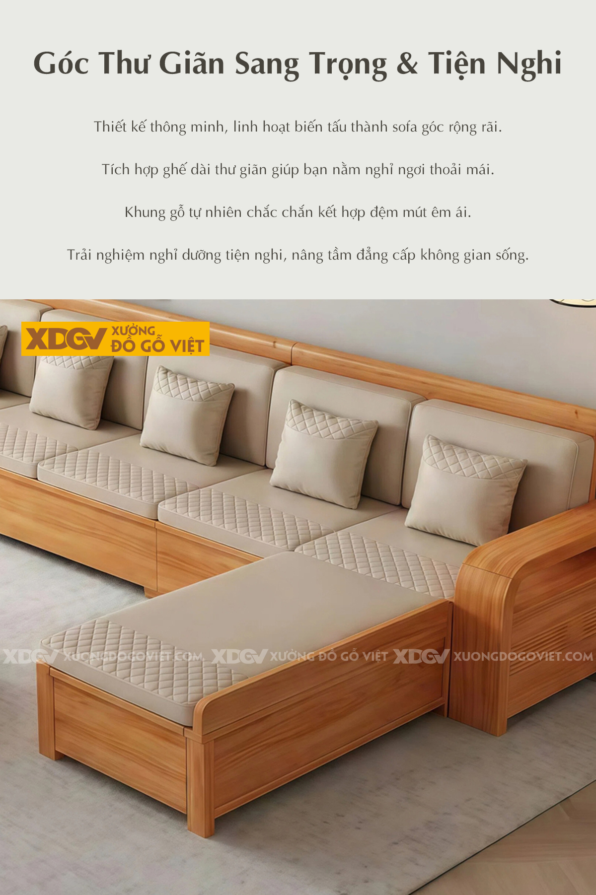 Bộ Sofa Gỗ Gõ Đỏ Phòng Khách Á Đông Tay Vịn Bản Lớn Bo Tròn