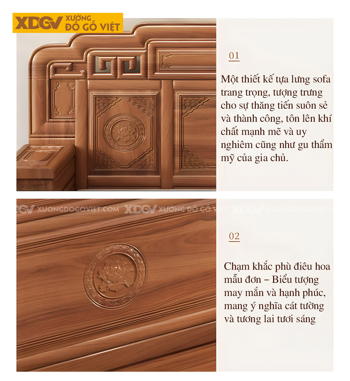 Bộ Sofa Gỗ Lim Phòng Khách Cổ Điển Á Đông Chạm Khắc Tinh Tế