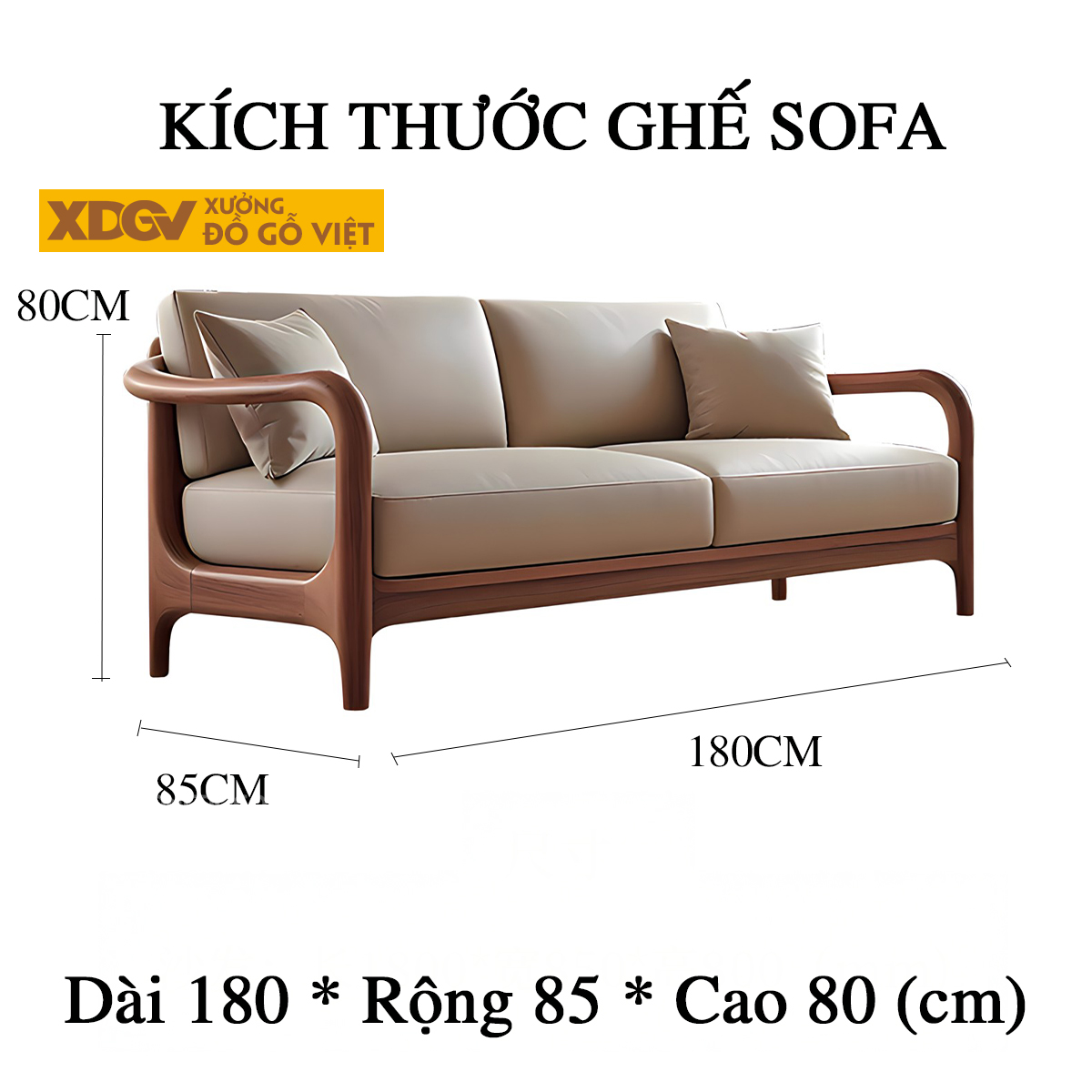 Ghế Sofa Gỗ Lim Á Đông Chân Cao Tay Tựa Uốn Cong Mềm Mại