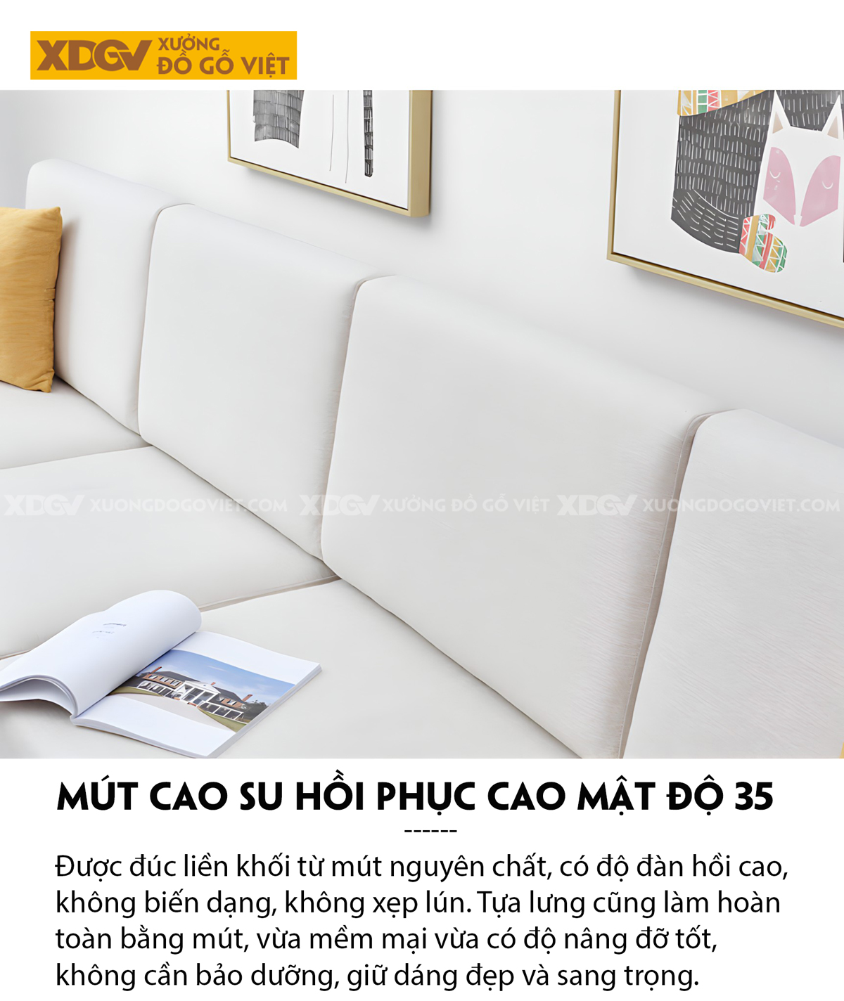Ghế Sofa Sồi Gia Đình Phòng Khách Góc L Vuông Vức Tối Giản