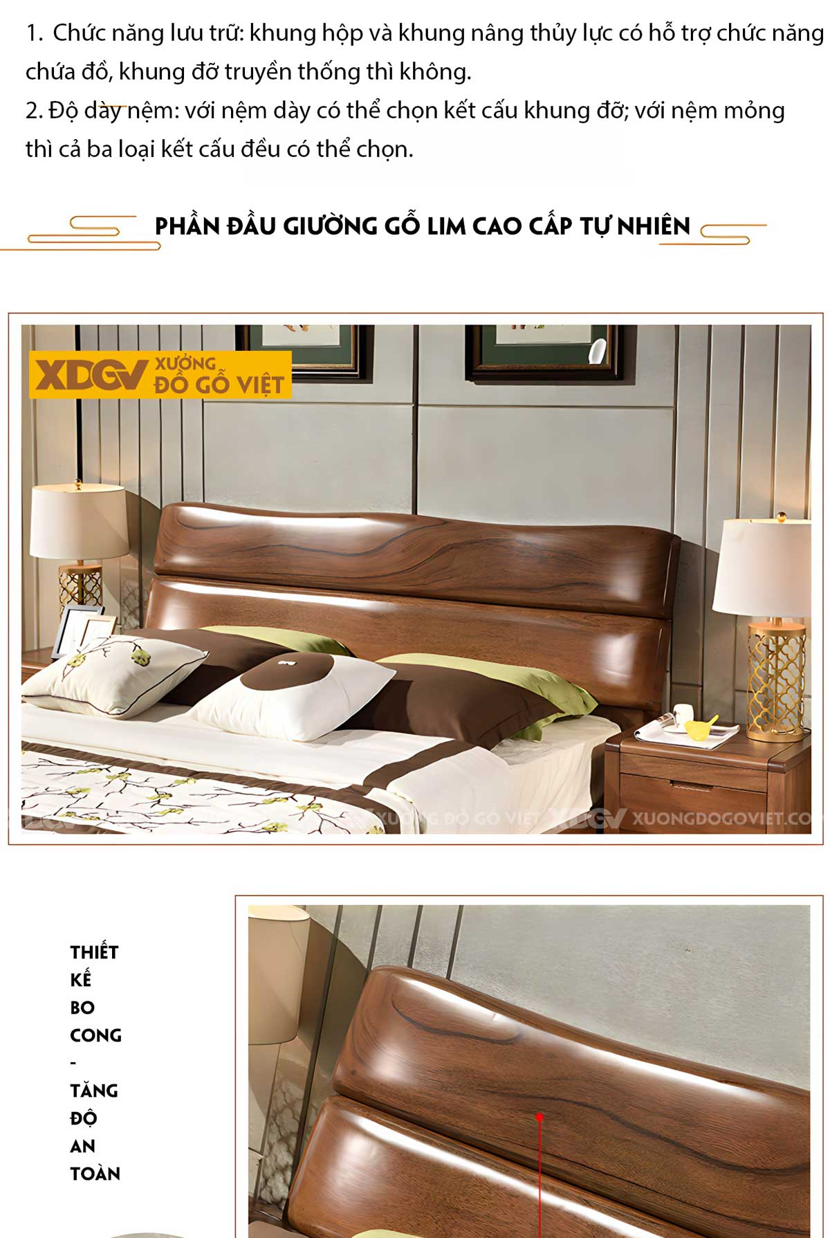 Giường Lim Tân Trung Hoa Gỗ Dày Dặn 2 Tầng Bề Thế Vững Chãi