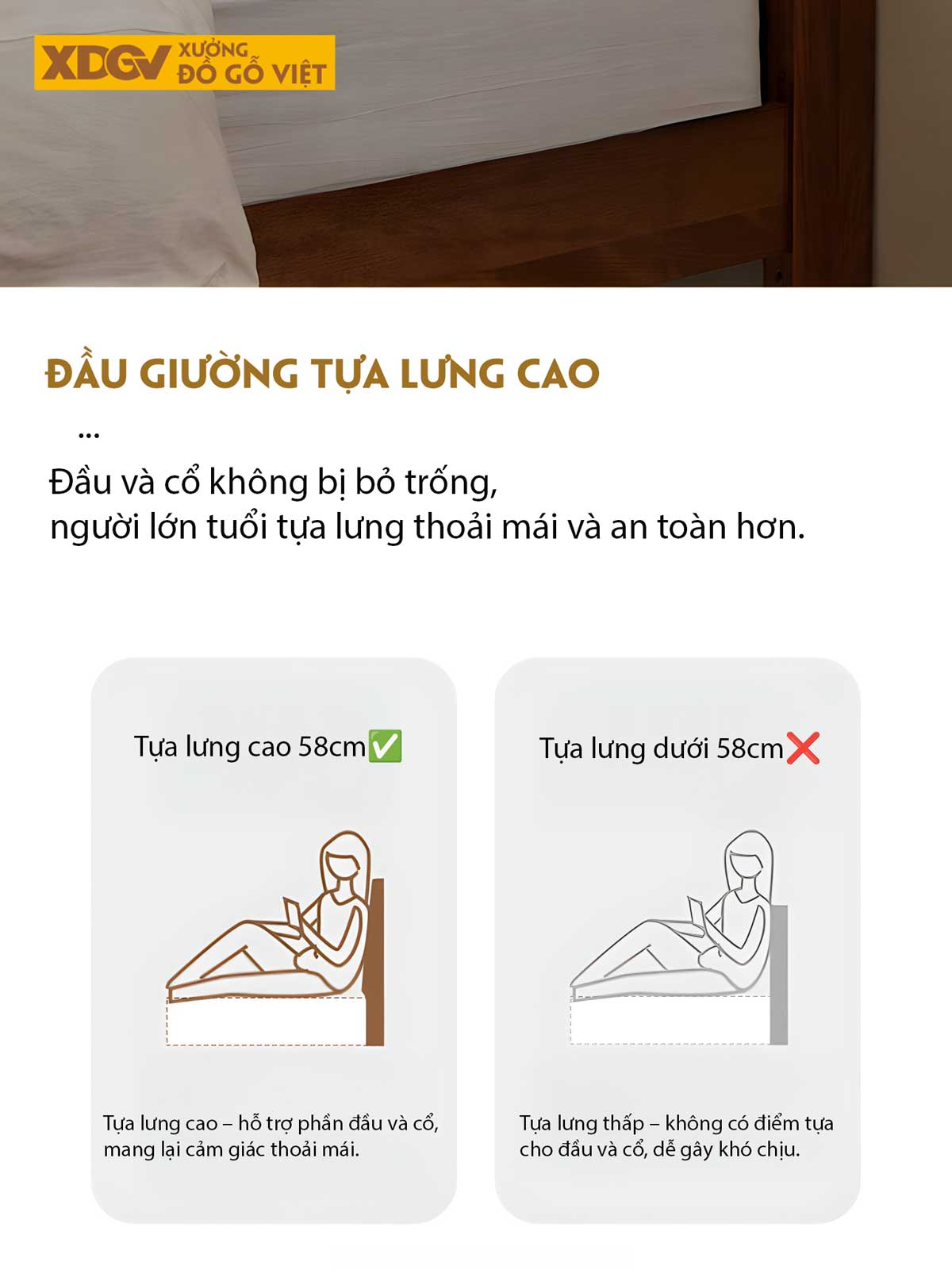 Giường Ngủ Gỗ Veneer Óc Chó Hiện Đại Tối Giản Đầu Rãnh Ngang