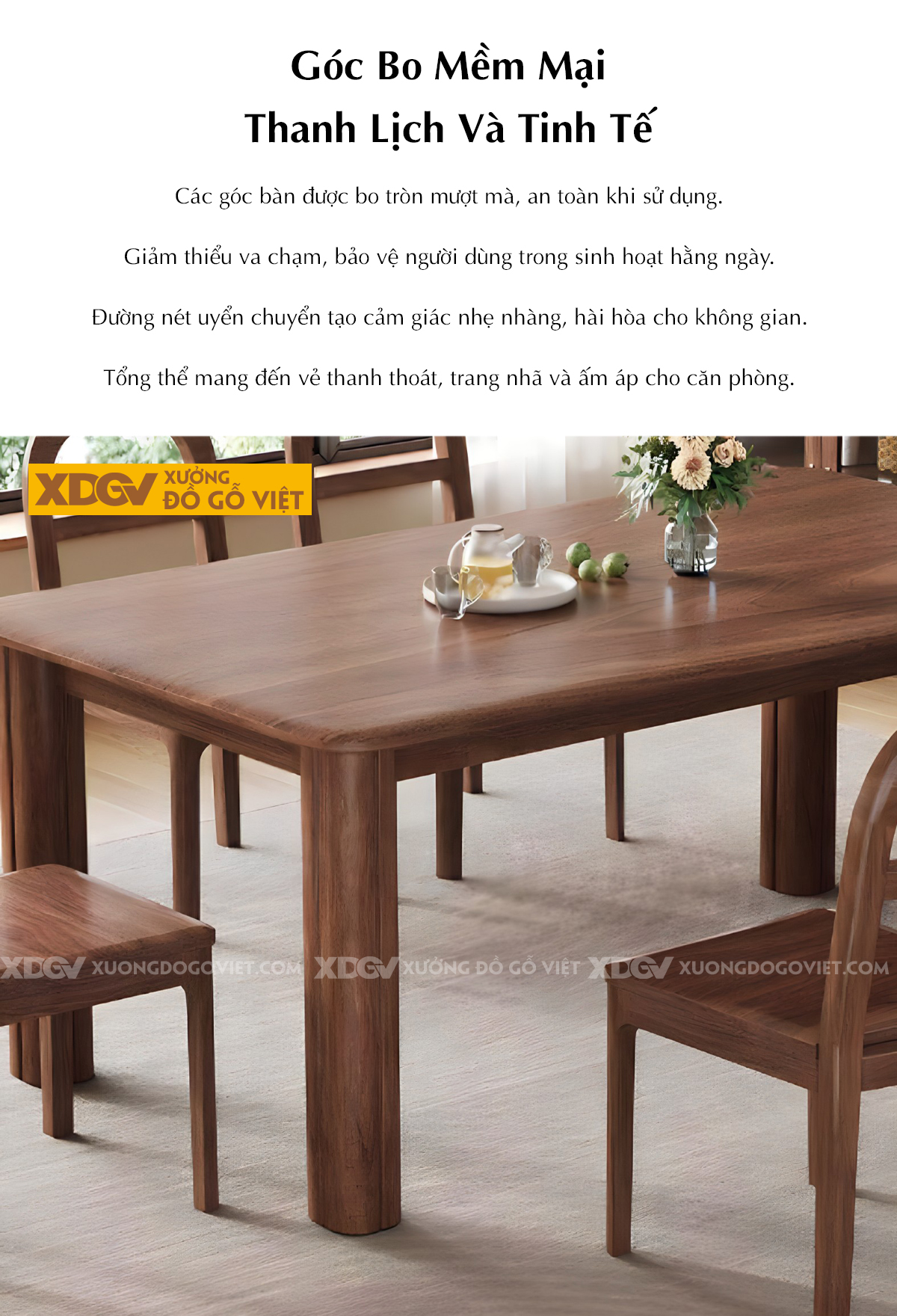 Giường Phòng Ngủ Gỗ Gõ Đỏ Tân Cổ Điển Đầu Gợn Sóng Kẻ Chỉ