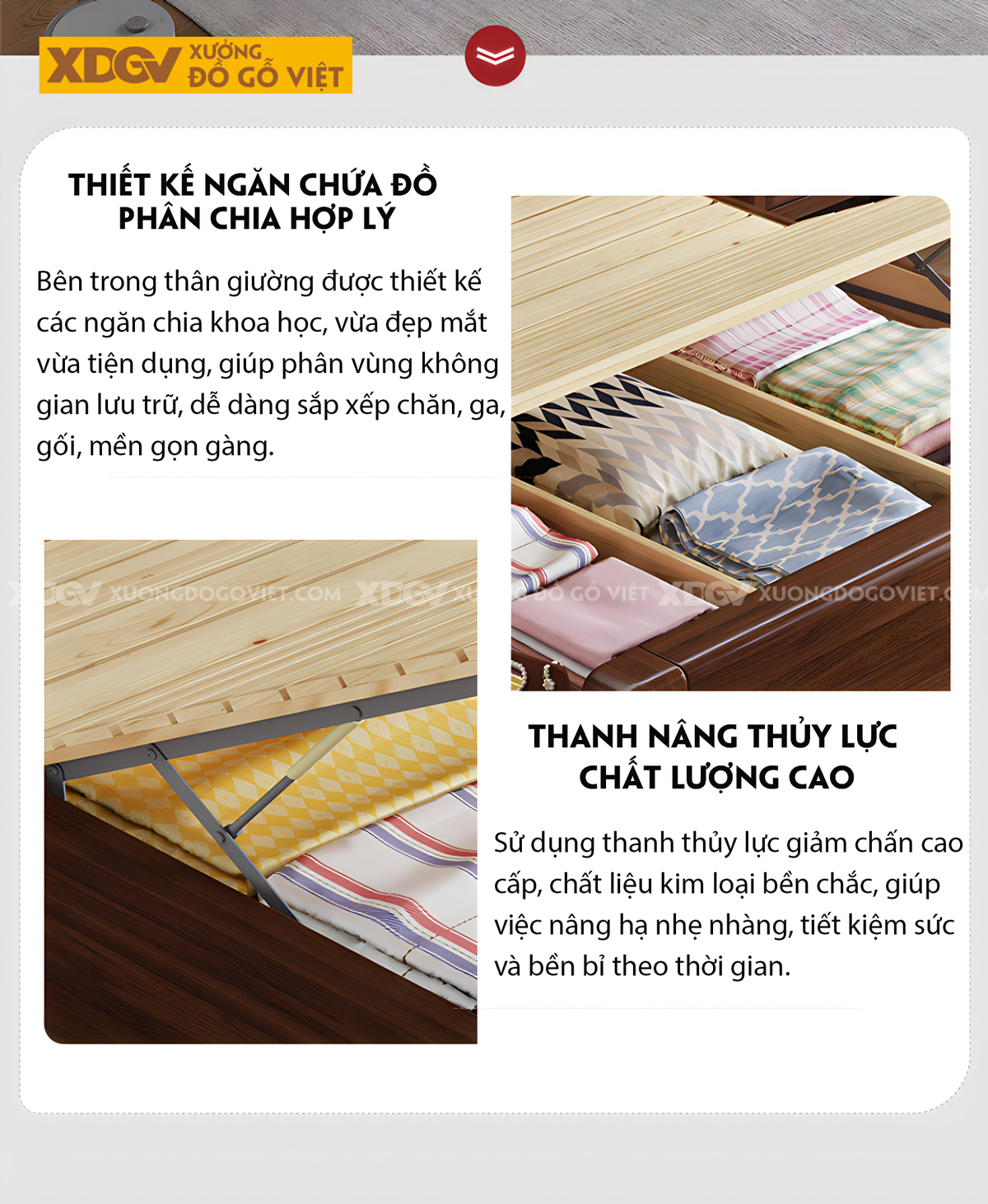 Giường Phòng Ngủ Hiện Đại Gỗ Lim Đầu Kẻ Chỉ Cánh Bướm Đẹp