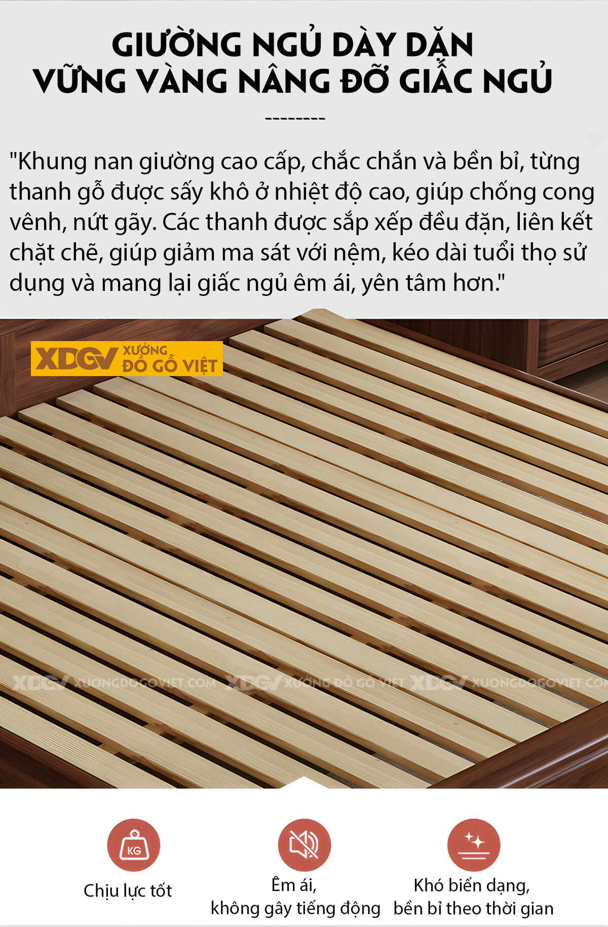 Giường Phòng Ngủ Hiện Đại Gỗ Lim Đầu Kẻ Chỉ Cánh Bướm Đẹp