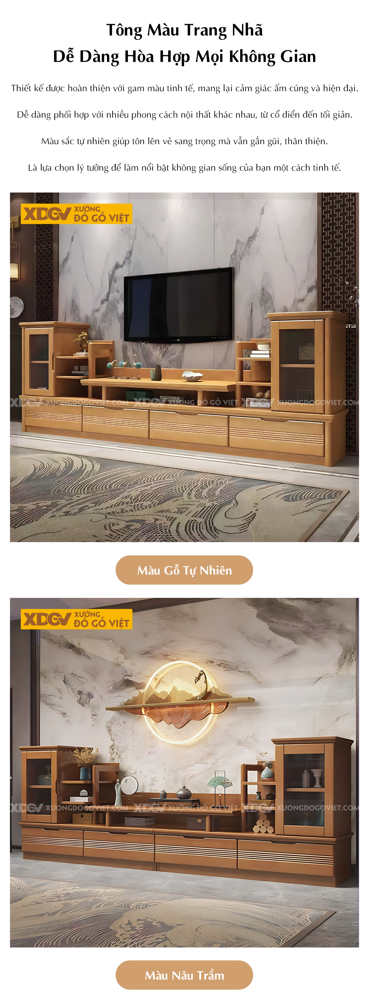 Kệ Để Tivi Gỗ MDF Thiết Kế Độc Đáo Thay Đổi Bố Cục Linh Hoạt