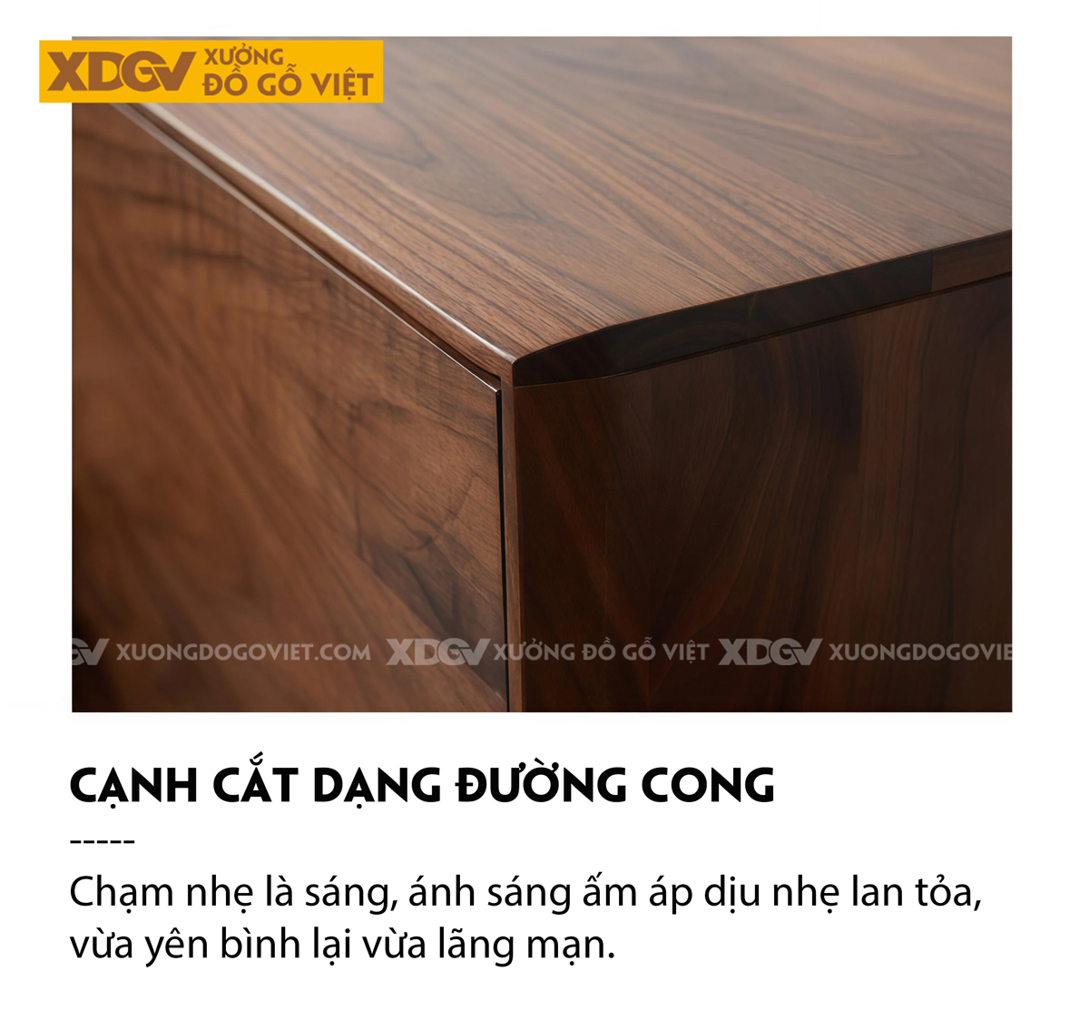 Kệ Tivi Gỗ Óc Chó Với Ngăn Kéo Hai Bên Kèm Hộc Tủ Trung Tâm
