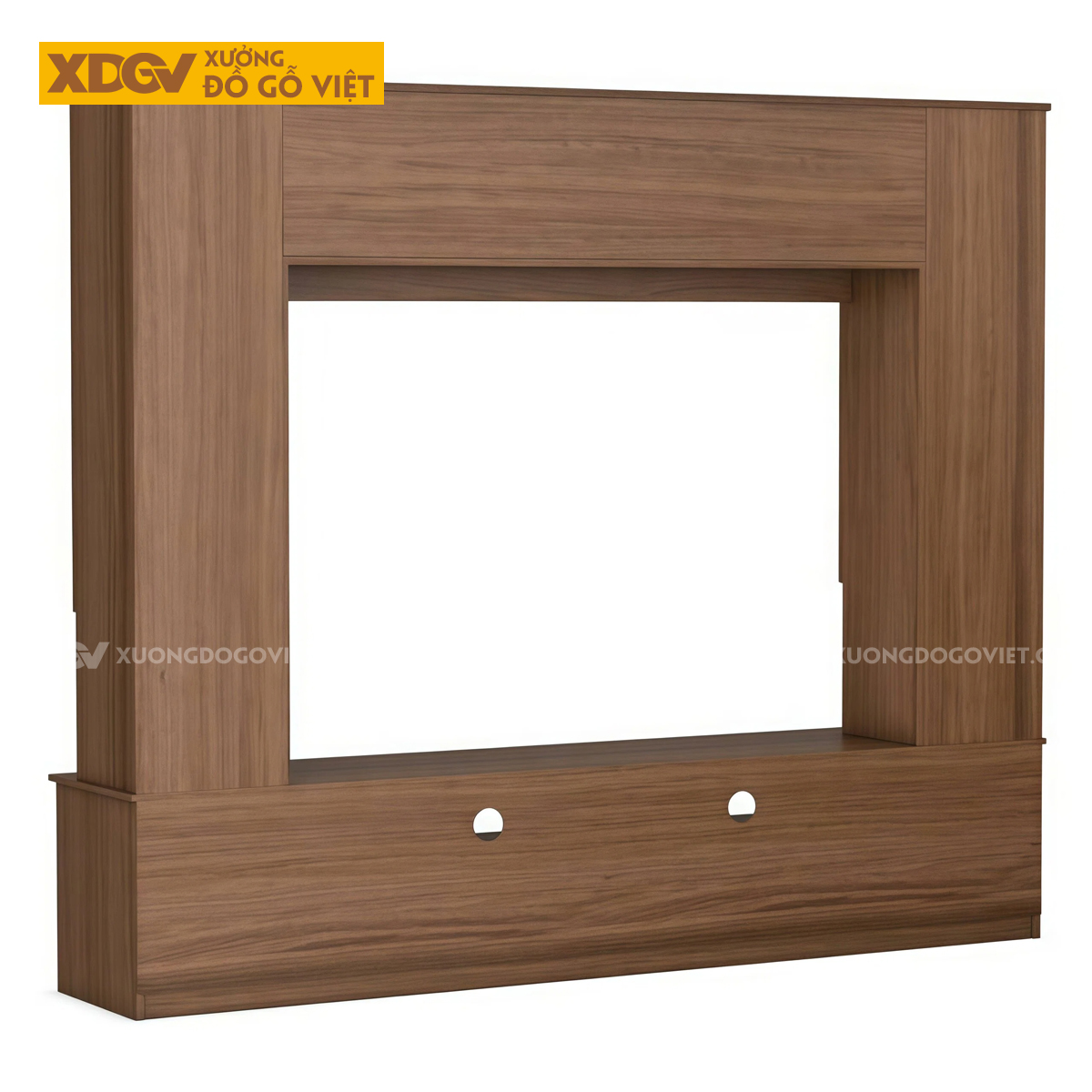 Kệ Tivi Kết Hợp Tủ Gỗ MDF Chân Sát Sàn Đa Ngăn Lưu Trữ