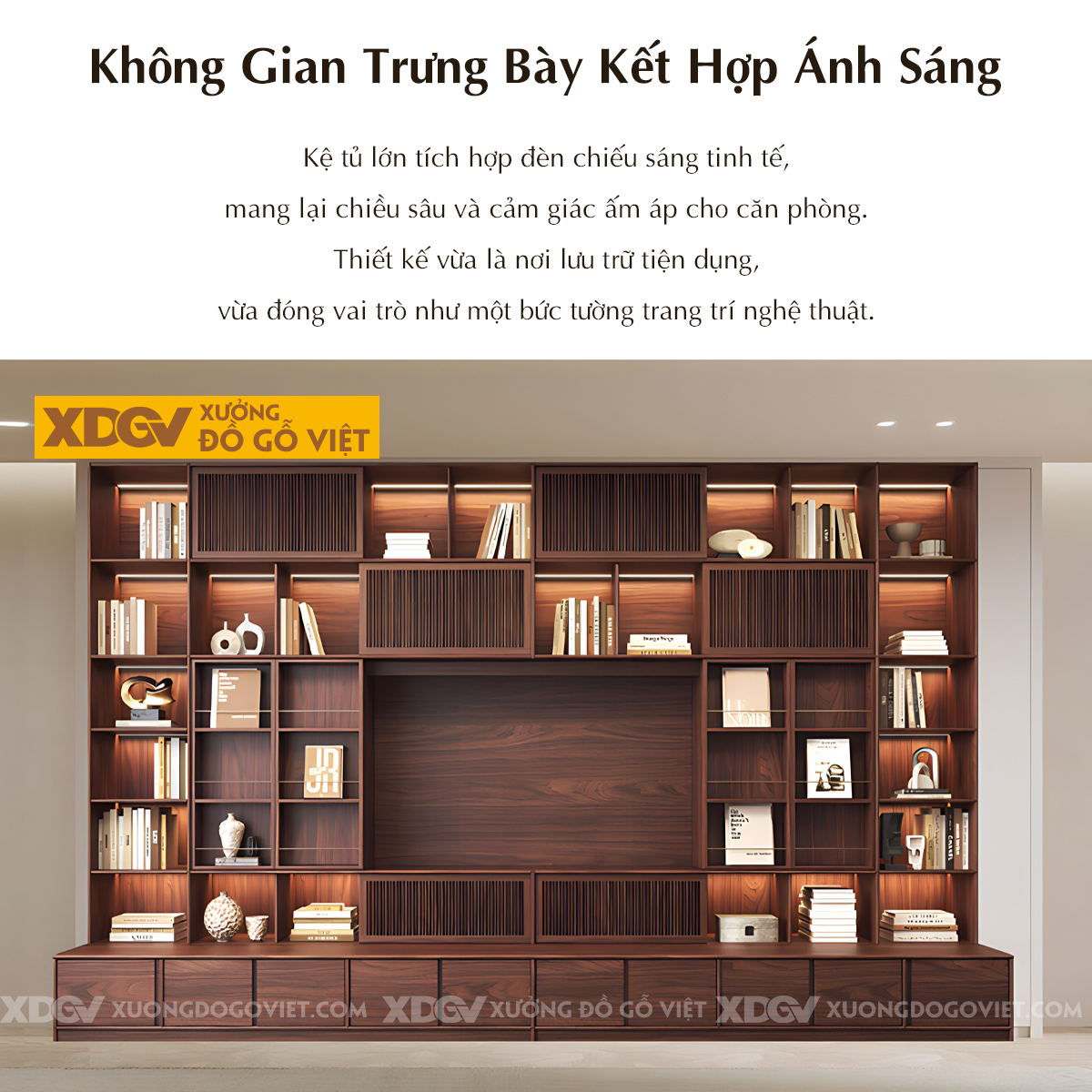 Kệ Tivi Óc Chó Kết Hợp Tủ Cánh Trượt Nhiều Hộc Đựng Tiện Lợi