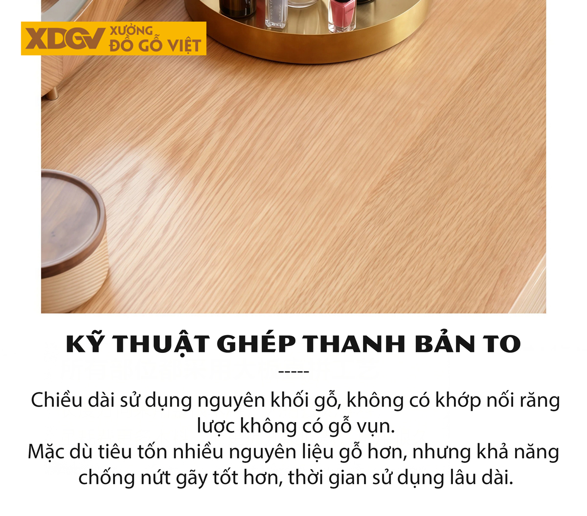 Mẫu Bàn Trang Điểm Gỗ Sồi