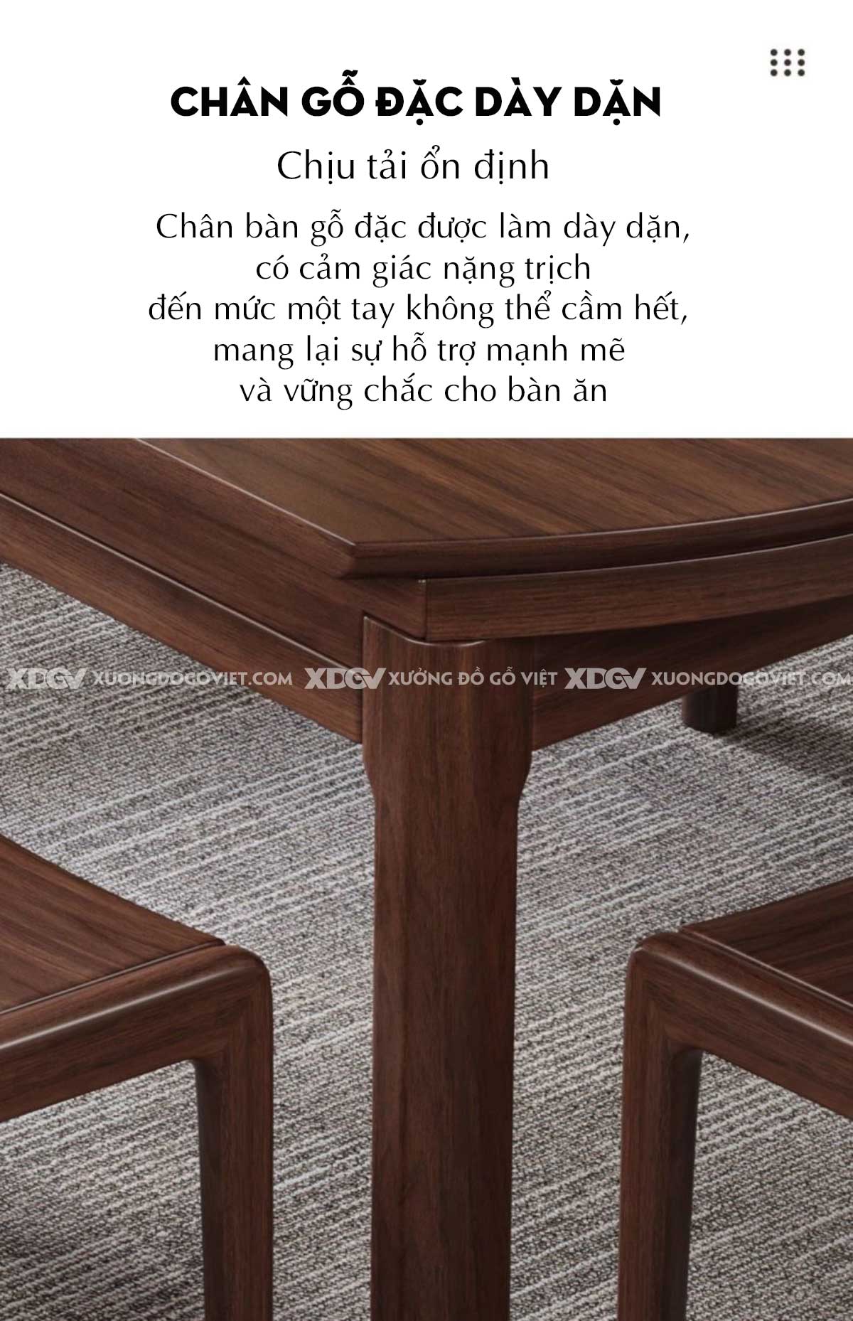 Mẫu Bộ Bàn Tròn Gỗ Xoan Đào Cơ Chế Mở Rộng Tối Ưu Diện Tích