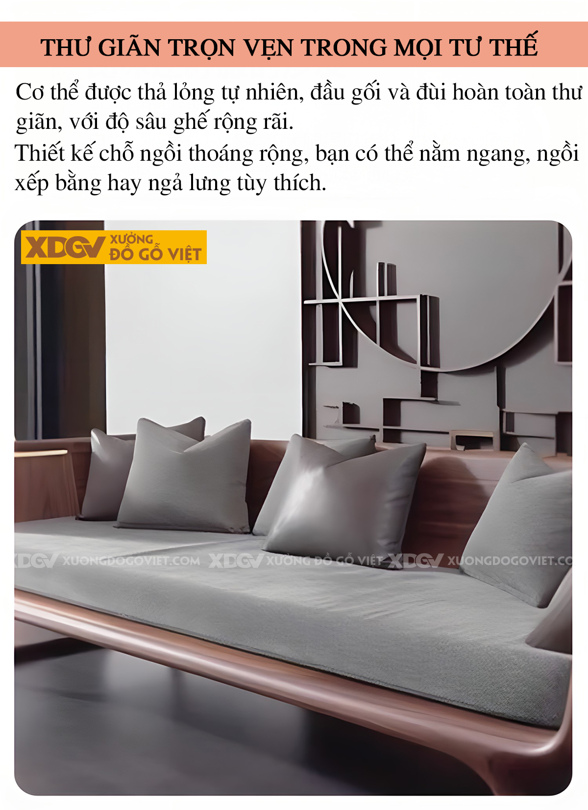 Mẫu ghế Sofa Lim Hiện Đại Japandi Tối Giản Tinh Tế Bọc Nệm