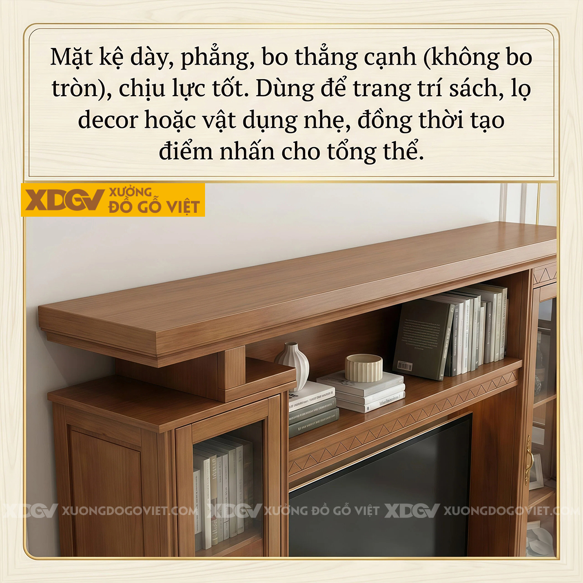 Mẫu Kệ Để Tivi Kết Hợp Tủ Gỗ Gõ Đỏ Hoa Văn Zic Zắc Cánh Kính