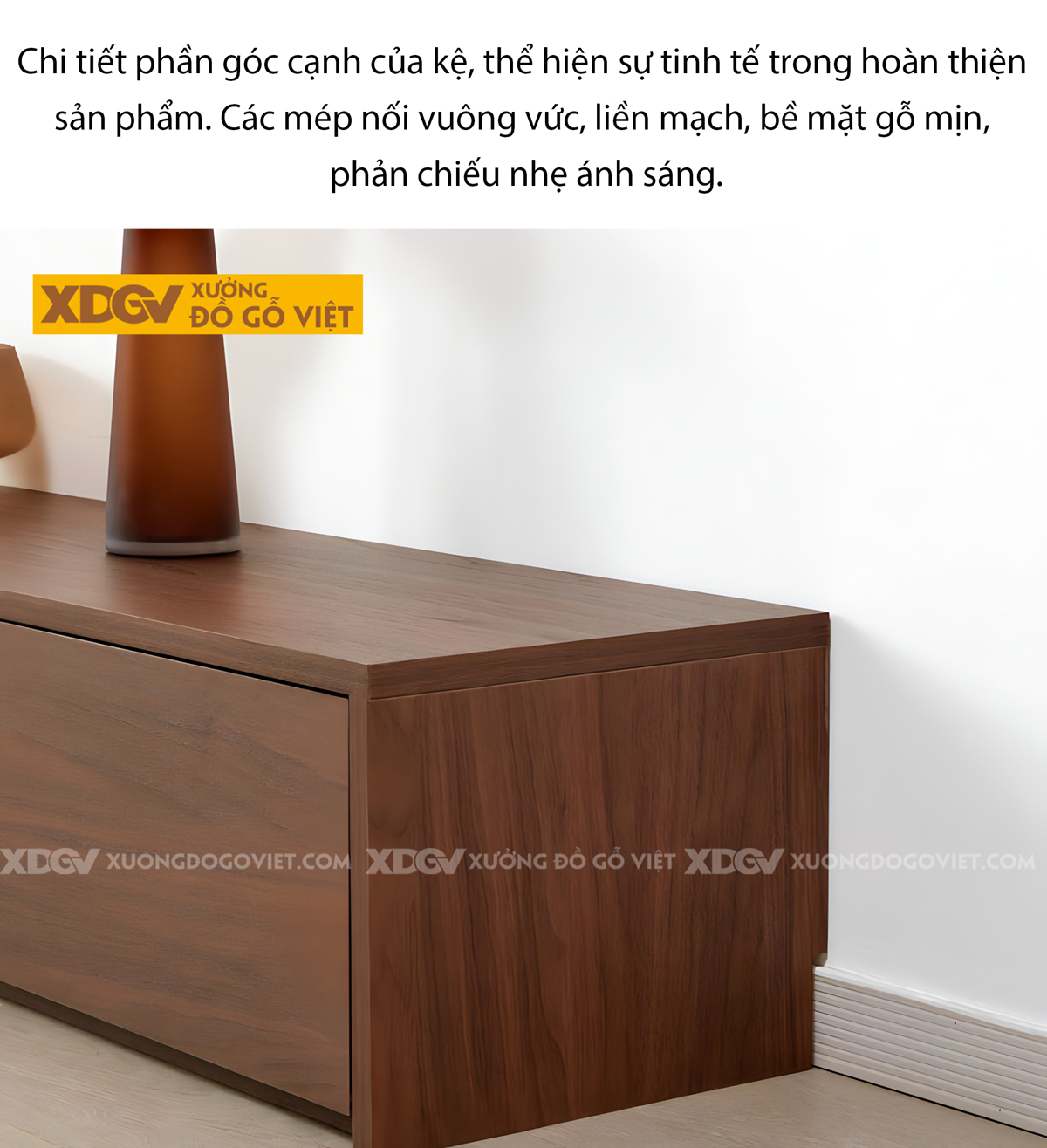 Mẫu Kệ Để Tivi Veneer Sồi Dáng Siêu Thấp Tối Giản Hiện Đại