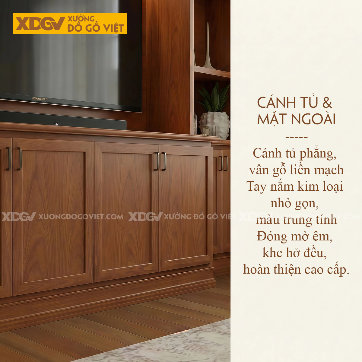 Mẫu Kệ Tivi Kèm Tủ Trưng Bày Gỗ Gõ Đỏ Phối Tủ Ngang Chân Kệ