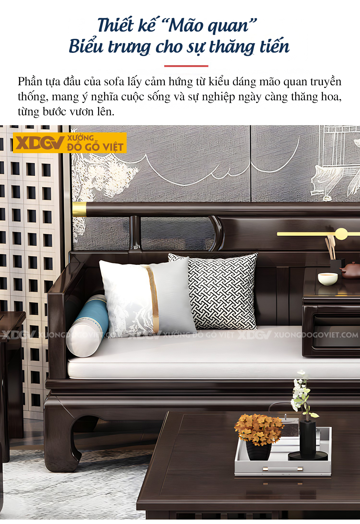 Mẫu Sofa Giường La Hán Gỗ Lim Á Đông Hiện Đại Và Tinh Tế