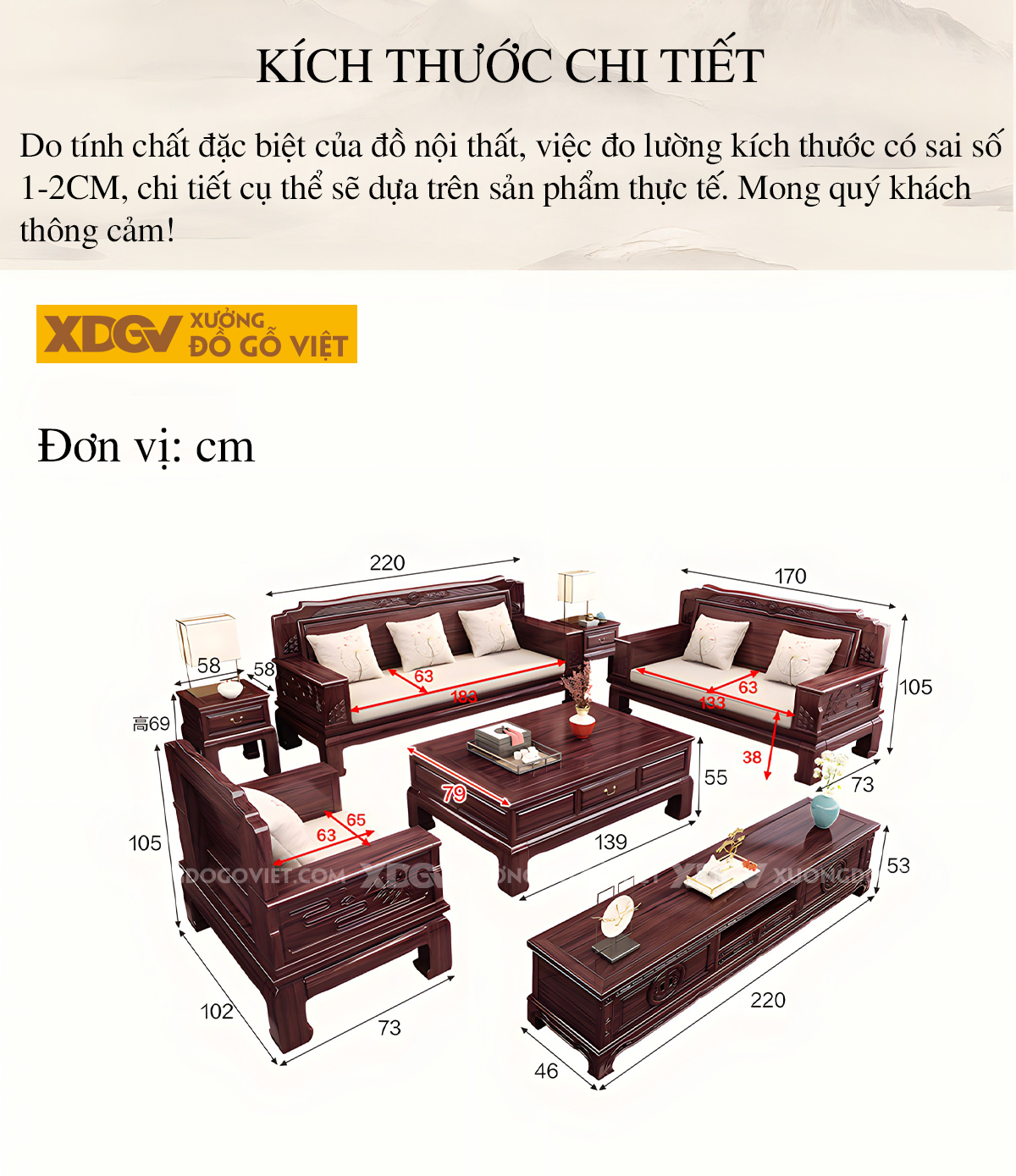 Mẫu Sofa Gỗ Lim Phòng Khách Chạm Khắc Tinh Tế Sang Trọng