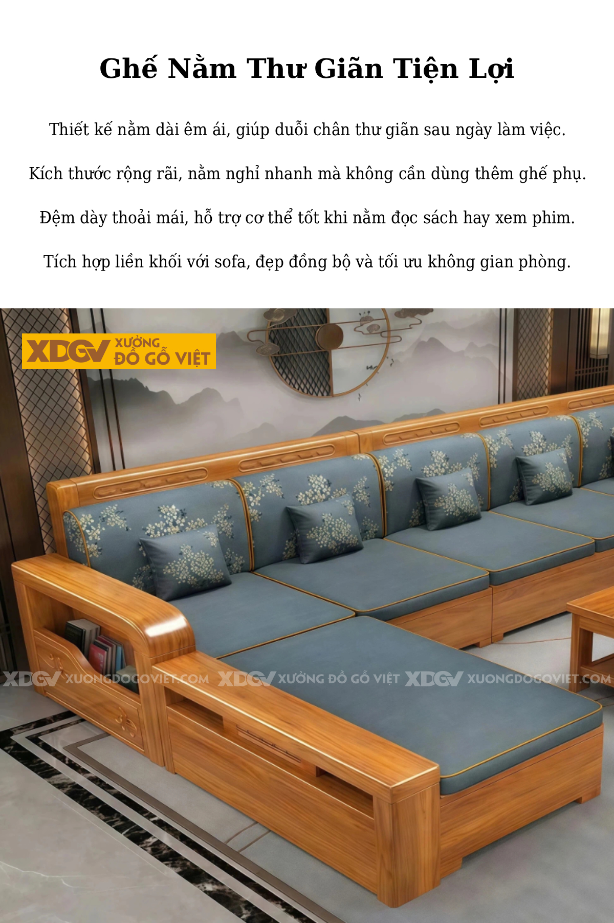Mẫu Sofa Phòng Khách Gỗ Gõ Đỏ Á Đông Tay Vịn Lưu Trữ Bo Cong
