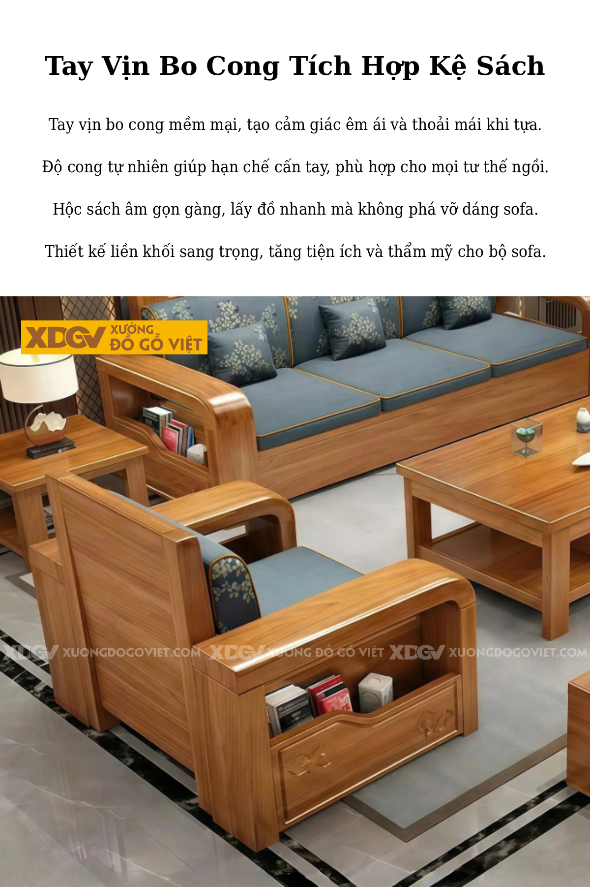 Mẫu Sofa Phòng Khách Gỗ Gõ Đỏ Á Đông Tay Vịn Lưu Trữ Bo Cong