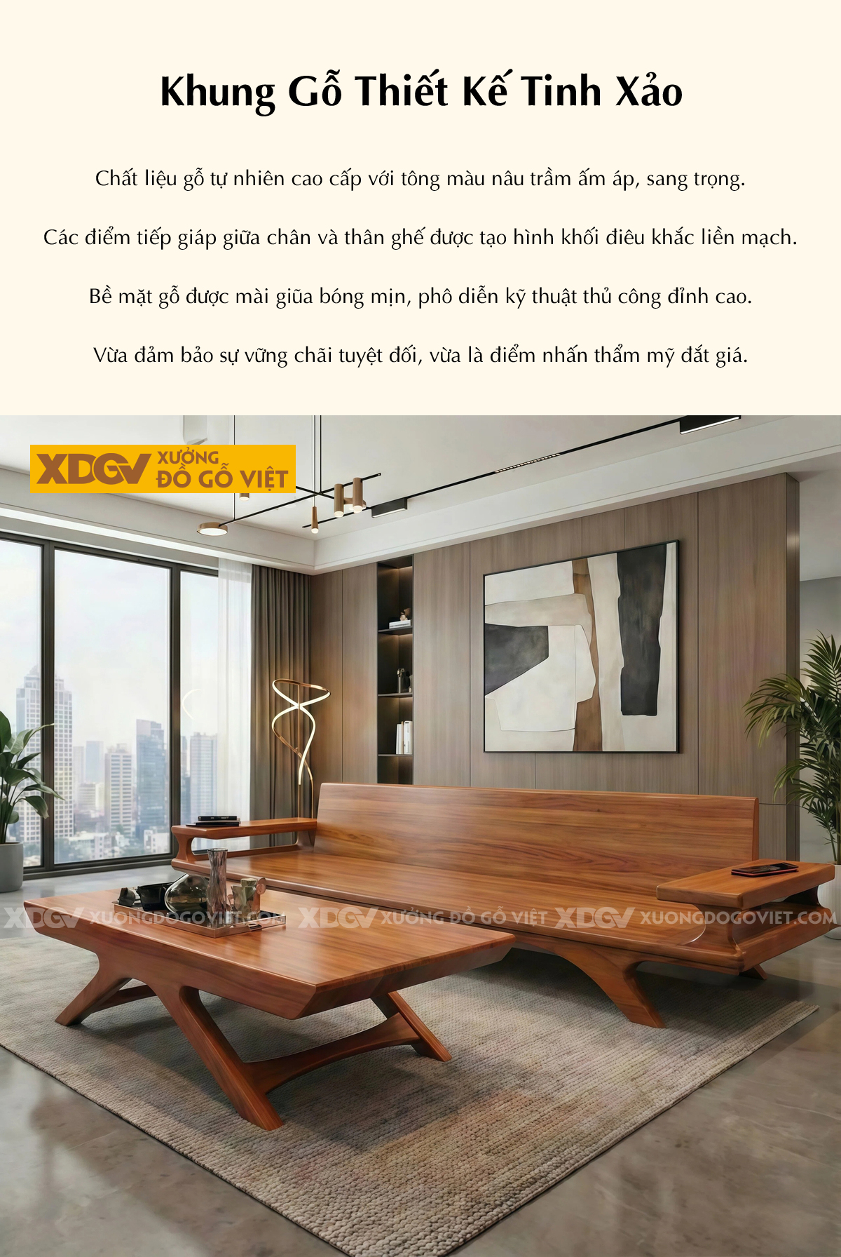 Mẫu Sofa Phòng Khách Gỗ Gõ Đỏ Dáng Thuyền Chân Nhện Độc Đáo