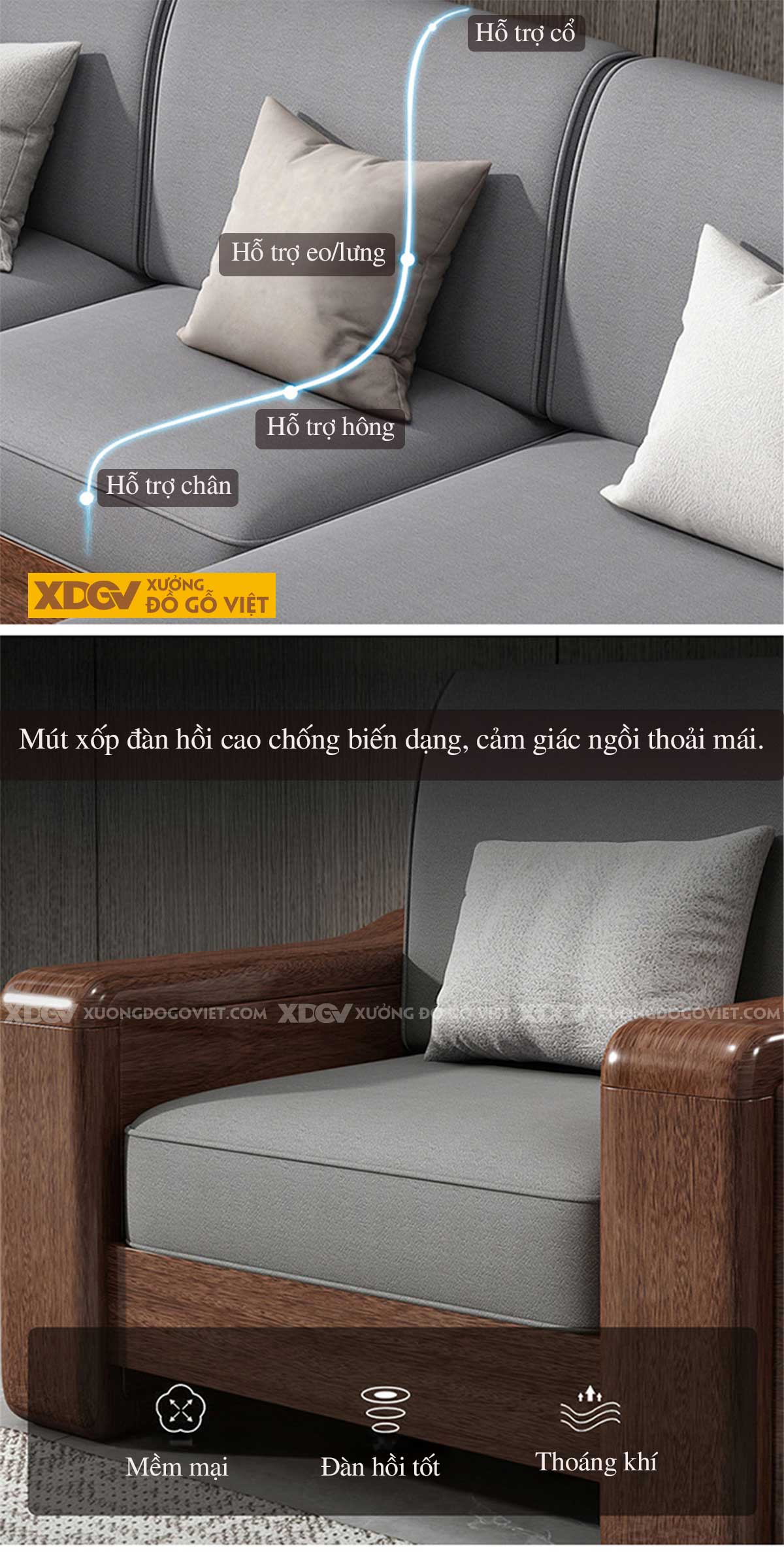 Mẫu Sofa Phòng Khách Gỗ Lim Bo Góc Tay Bản To Kẻ Rãnh Đẹp