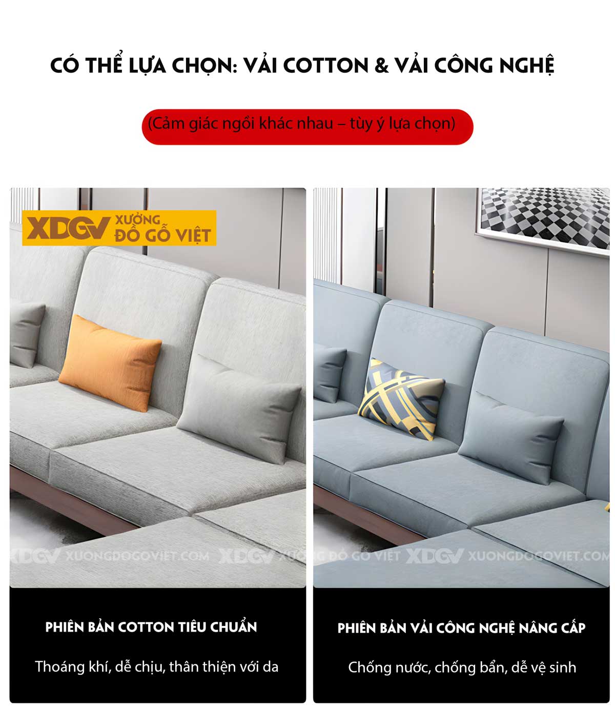 Mẫu Sofa Sồi Thịt Hiện Đại Tay Bề Thế Tích Hợp Hộc Để Đồ