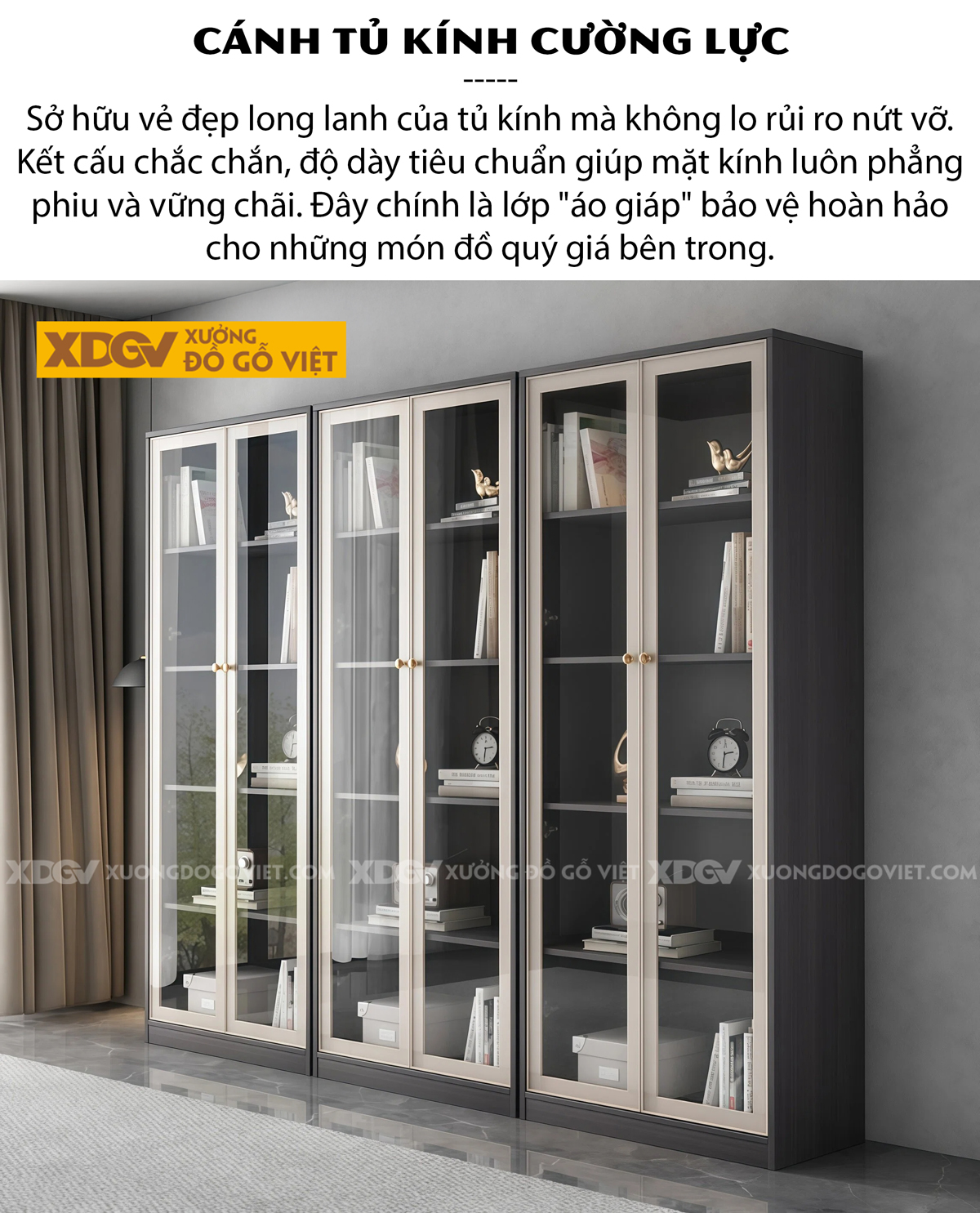 Mẫu Tủ Lưu Trữ Sách Gỗ MDF Chân Bệt Cánh Lùa Phối Ngăn Kéo