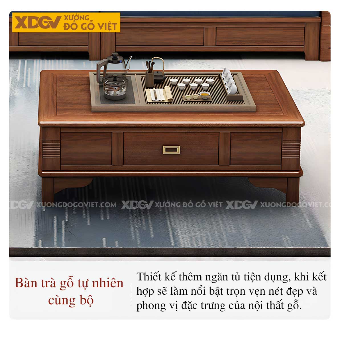 Sofa Gỗ Gõ Đỏ Tự Nhiên Dạng Hộp Chạm Khắc Họa Tiết Bông Hoa