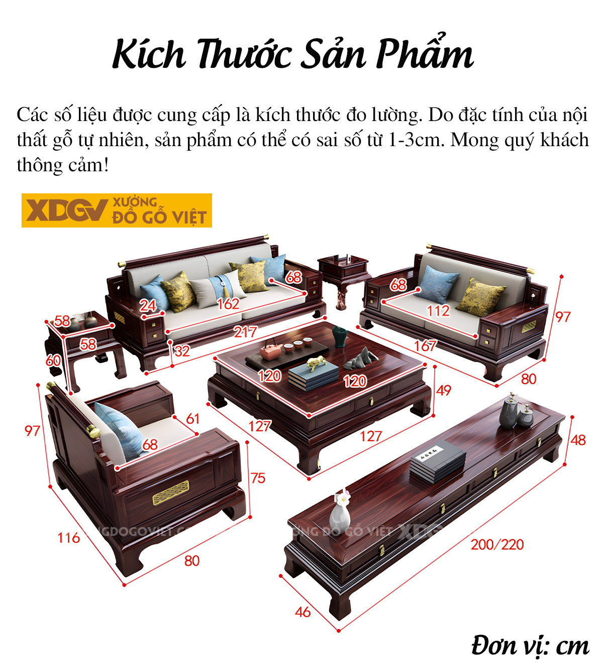 Sofa Phòng Khách Gỗ Lim Á Đông Chân Cao Dáng Quỳ Sang Trọng
