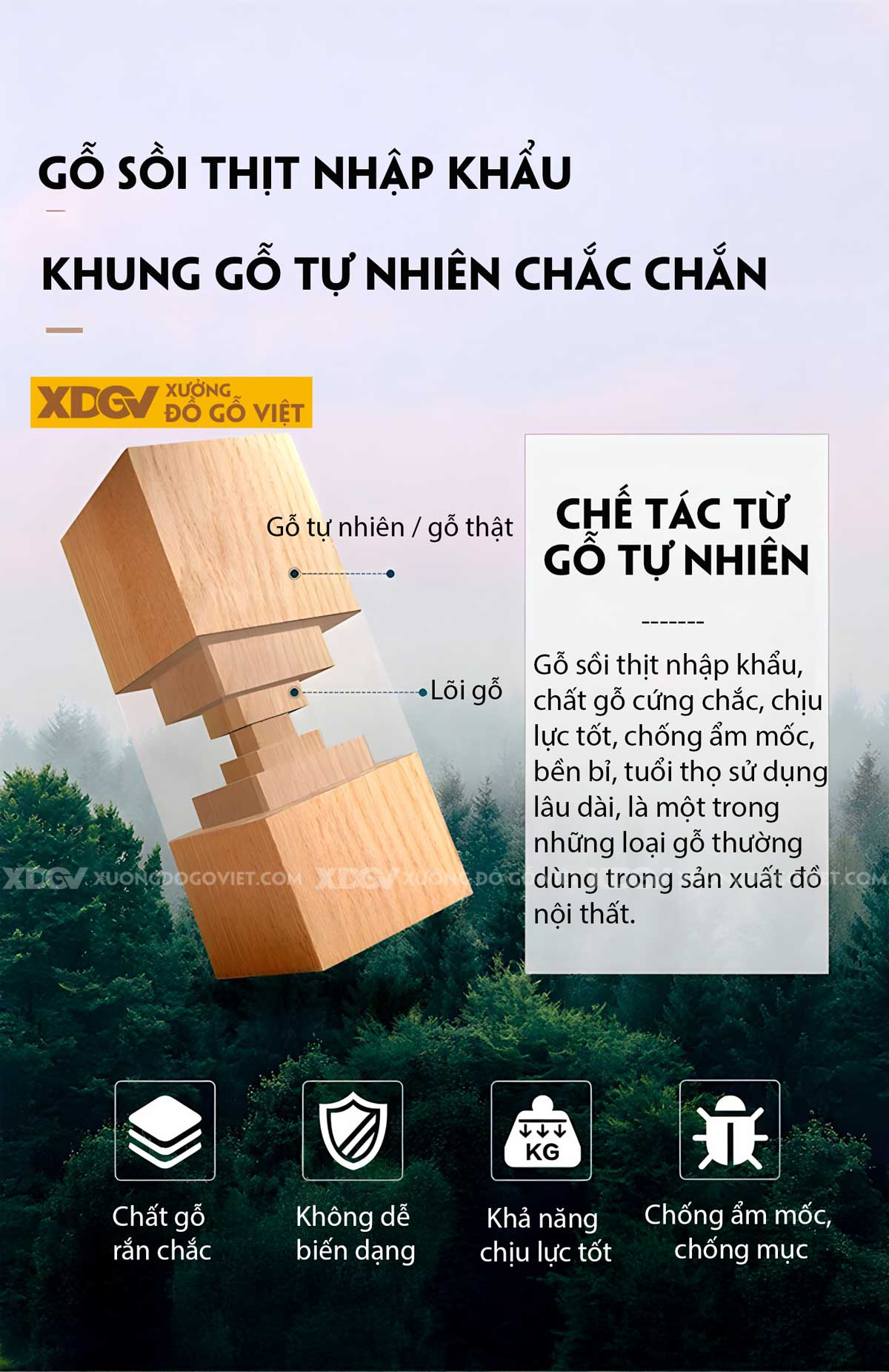 Sofa Phòng Khách Gỗ Sồi Tân Trung Hoa Sang Trọng Quyền Thế
