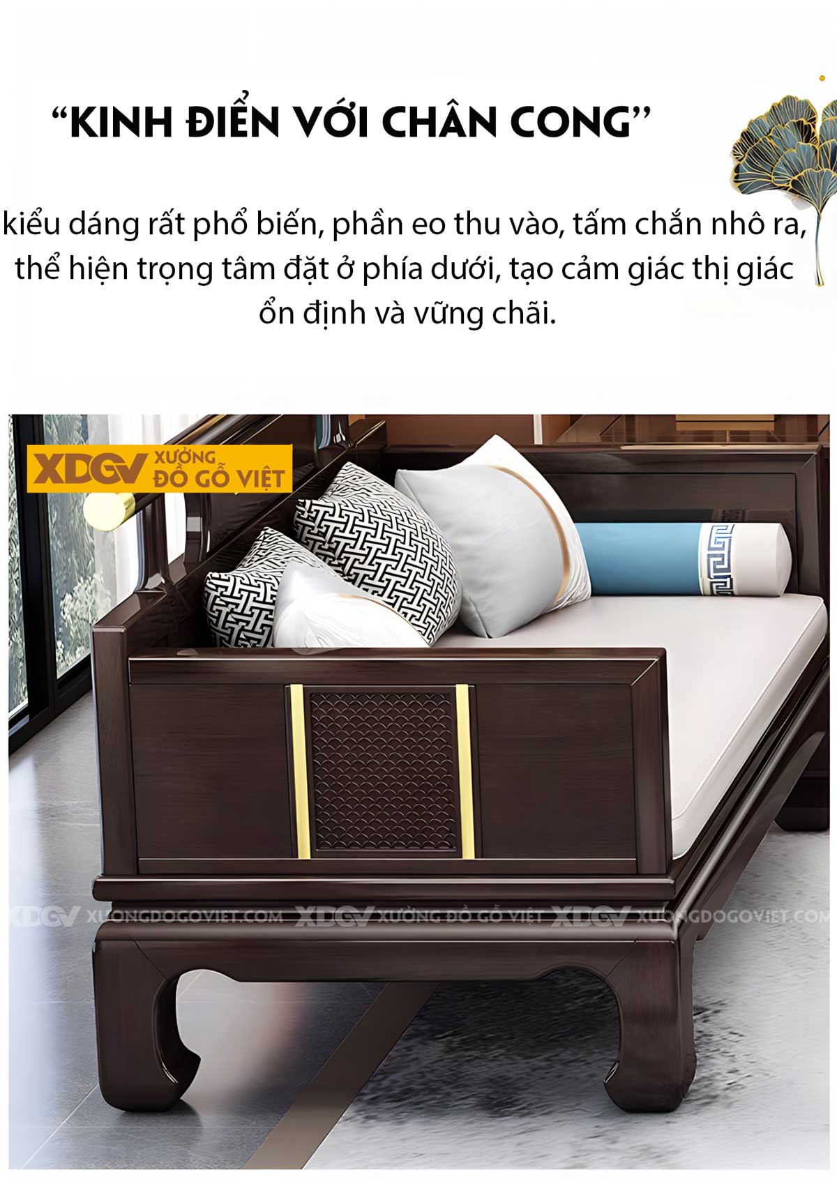 Sofa Phòng Khách Gỗ Sồi Tân Trung Hoa Sang Trọng Quyền Thế