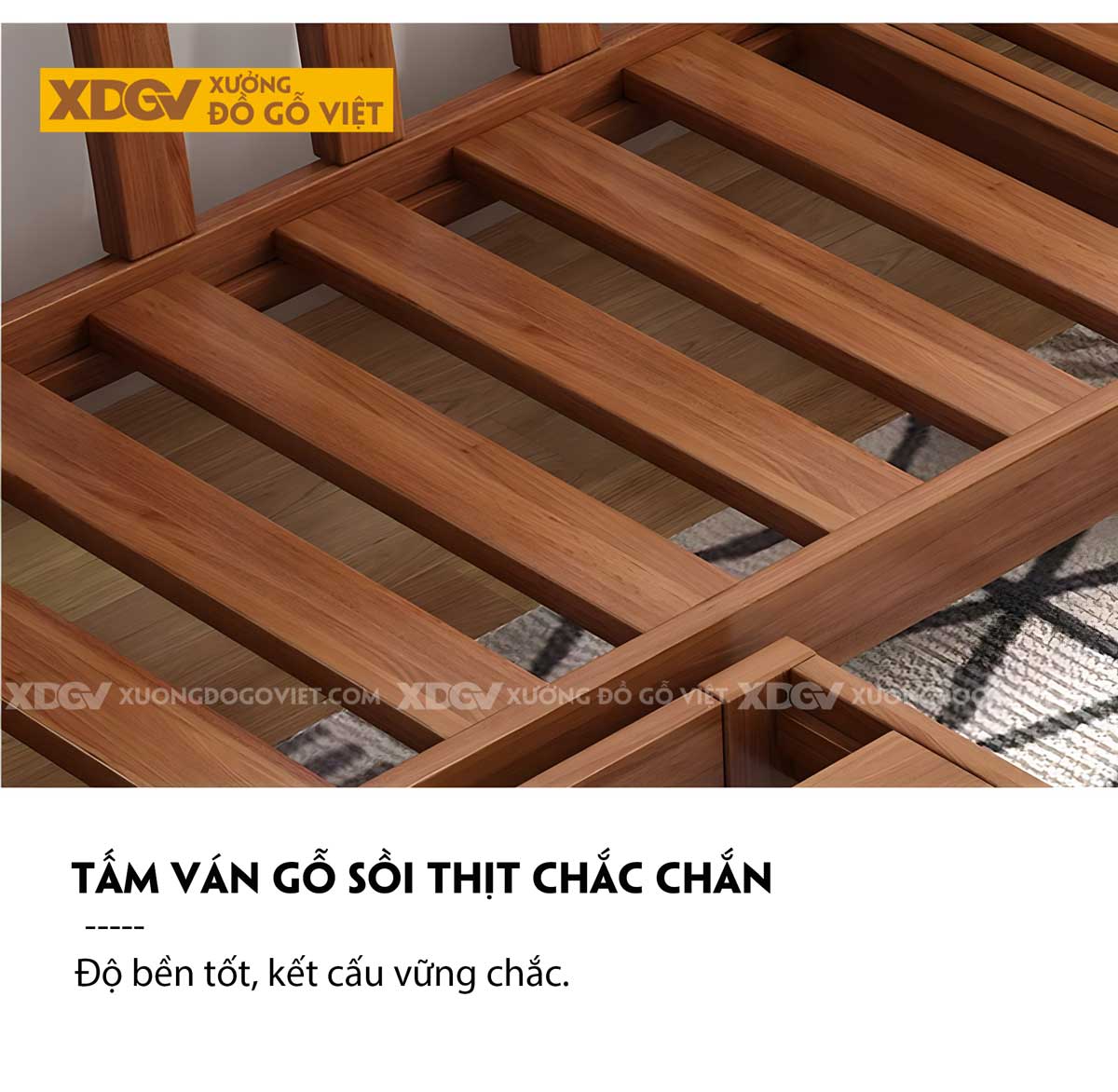 Sofa Phòng Khách Gỗ Sồi Thịt Tựa Thanh Nan Bọc Nệm Cao Cấp